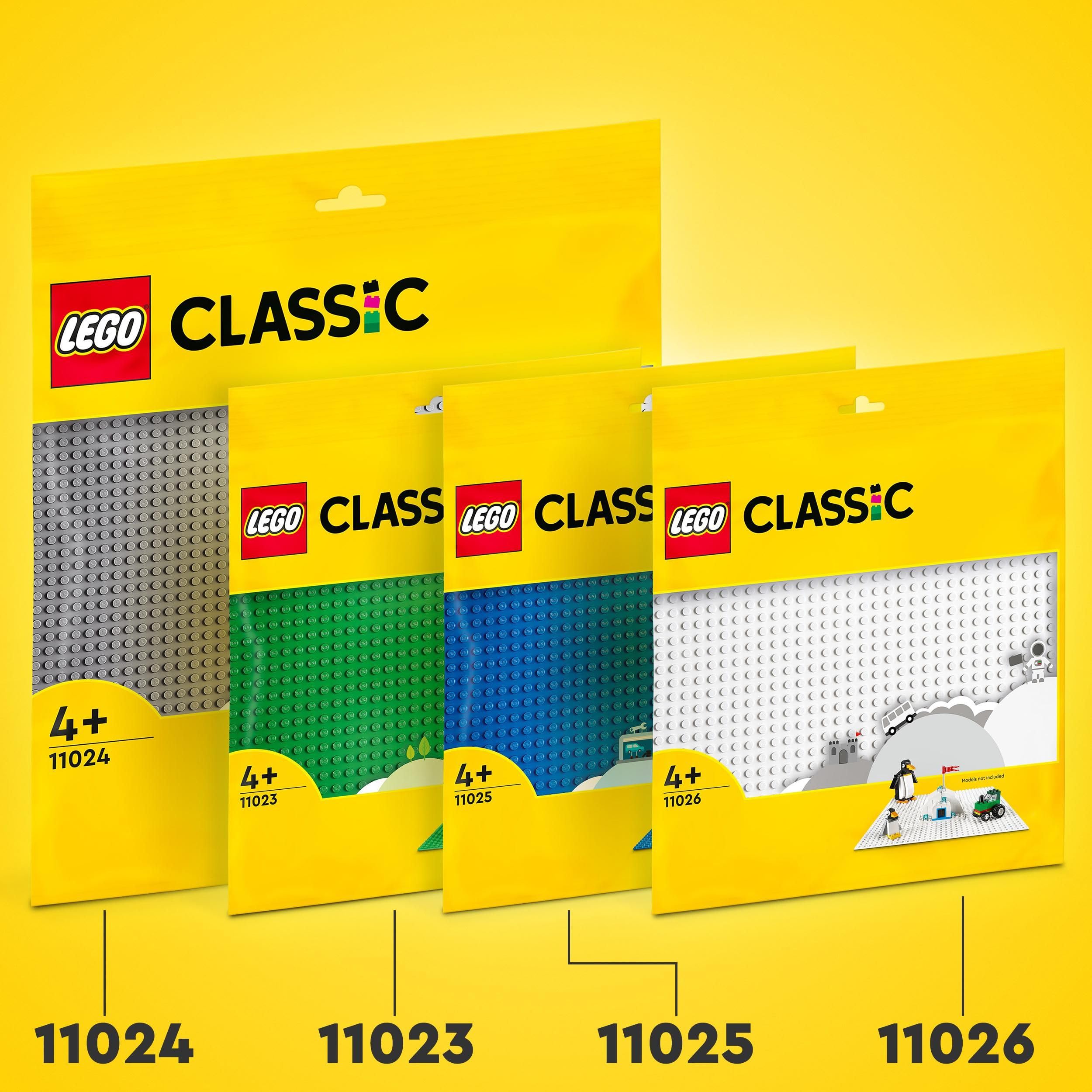 LEGO Classic Green Baseplate 11023 - 32x32 Stud Building Base for Creative Play | Ages 4+ 6