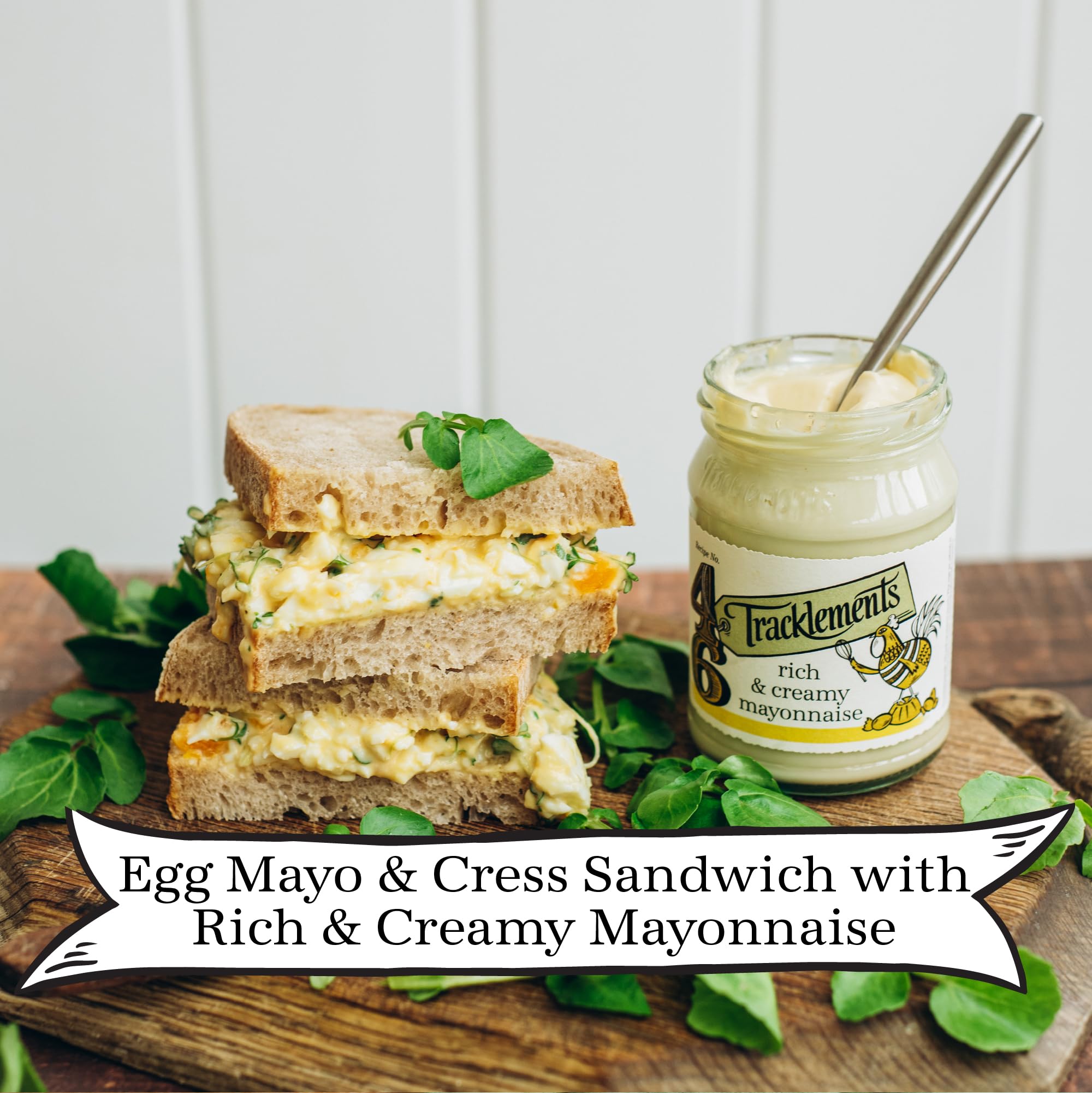Tracklements Rich & Creamy Mayonnaise - Free Range Eggs | 2 x 200g Jars 5