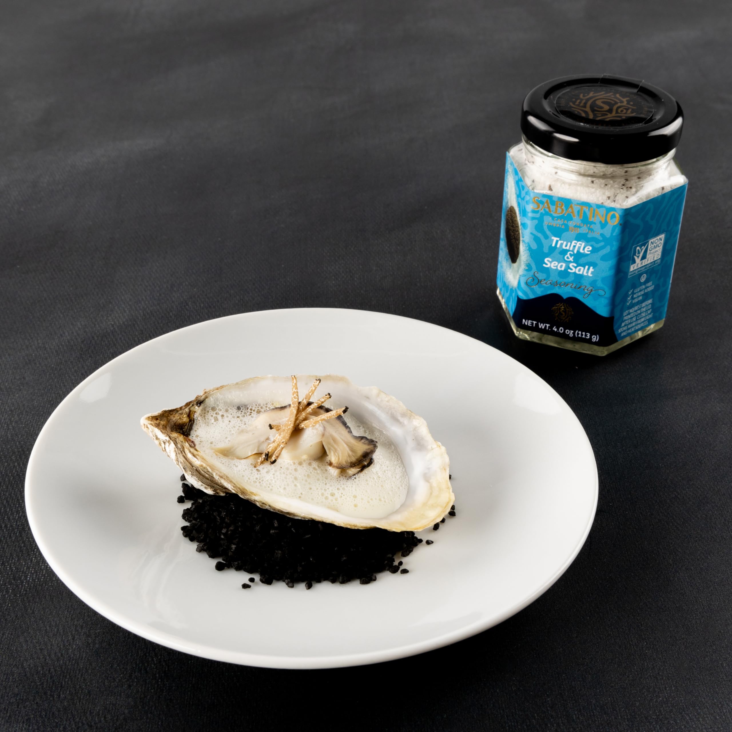Sabatino Tartufi Trüffelsalz-Gewürz – Gourmet-Meersalz aus Sizilien mit schwarzem Trüffel 3