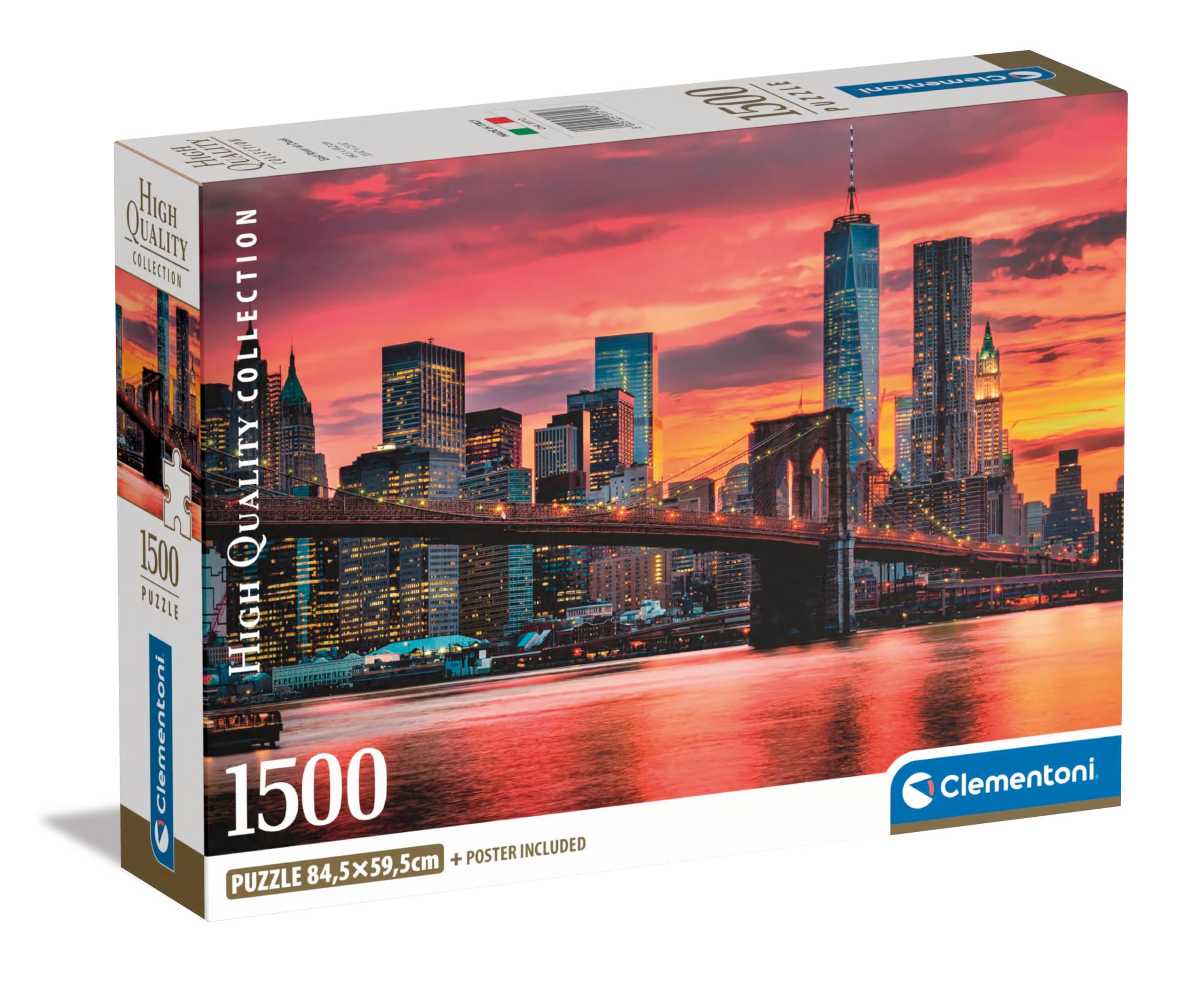 Clementoni Jigsaw Puzzle - East River At Dusk | 1500 Pieces | 59.2 x 84.3 cm 1