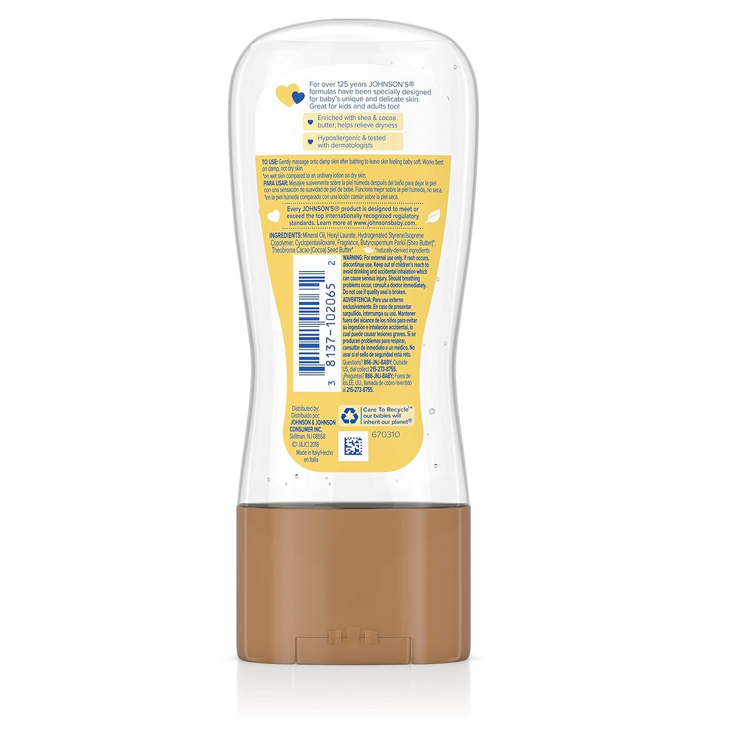 Johnson & Johnson - Baby Oil Gel with Cocoa Butter Body Moisturizer (6.5 Ounce) (thomaswi) 4