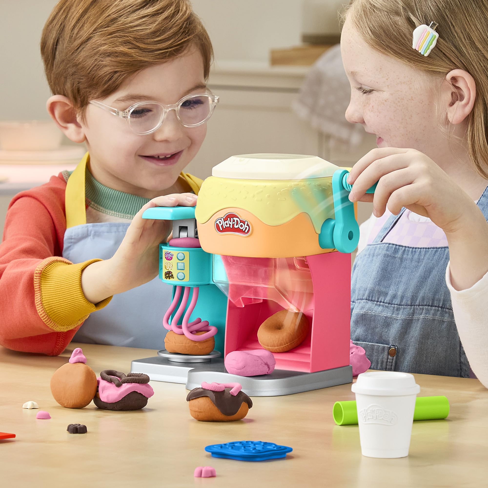 Play-Doh Donut Drop Shop Playset | Kids Arts & Crafts Dough Toy | Ages 3+ 8