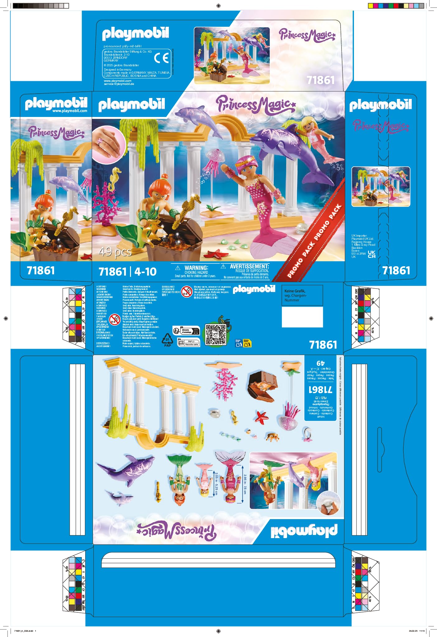 Playmobil Mermaid Treasure with Dolphins Promo Pack | Ages 4+ | Model 71861 7