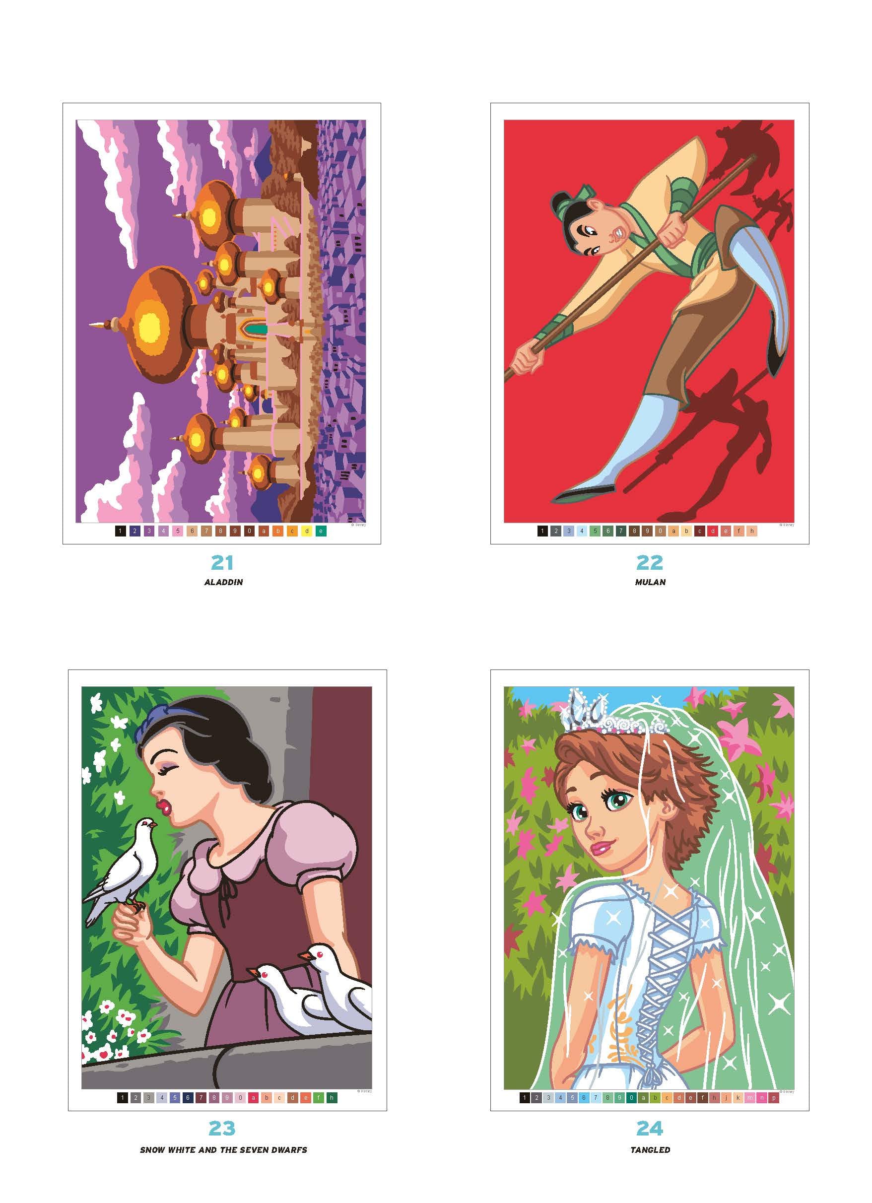 HACHETTE HEROES Mystery Colouring - Princesses: Colour-by-Number Book | 128 Pages | English 4