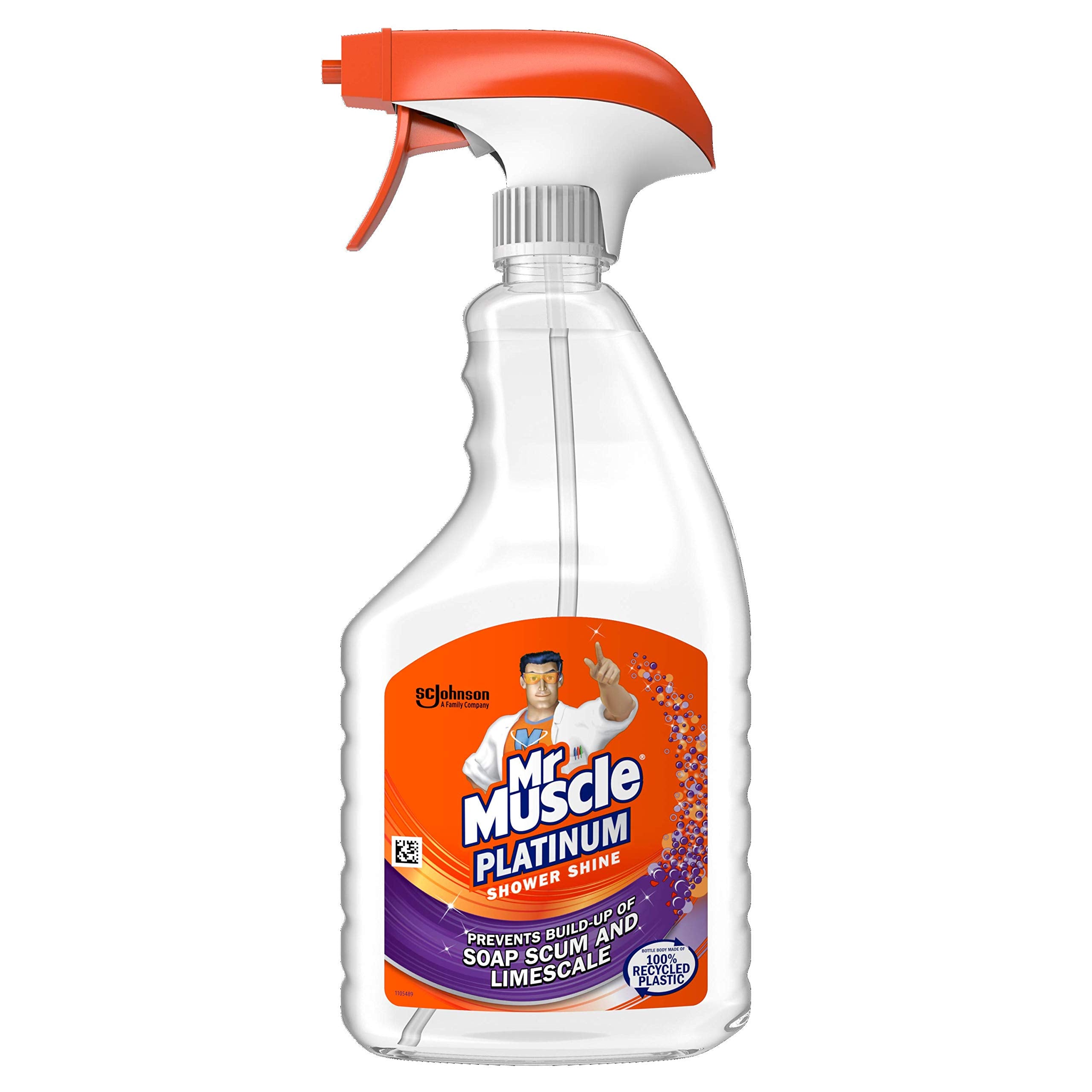 Mr Muscle Platinum Shower Shine Spray - Prevents Limescale & Soap Scum | 750 ml 1