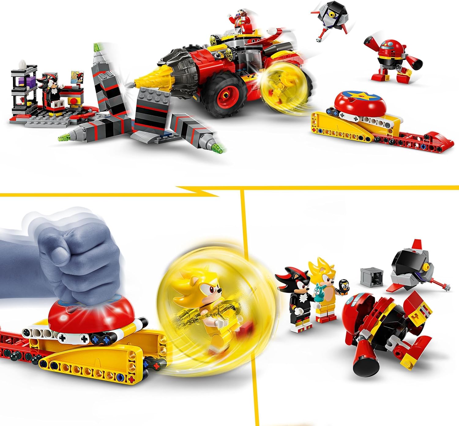 LEGO Sonic the Hedgehog Super Sonic vs. Egg Drillster Playset - Building Toy for Ages 8+ 4