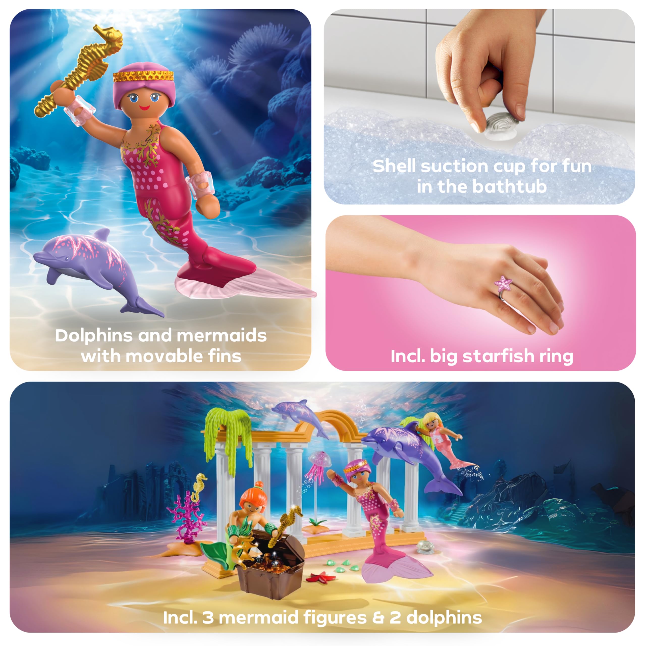 Playmobil Mermaid Treasure with Dolphins Promo Pack | Ages 4+ | Model 71861 4