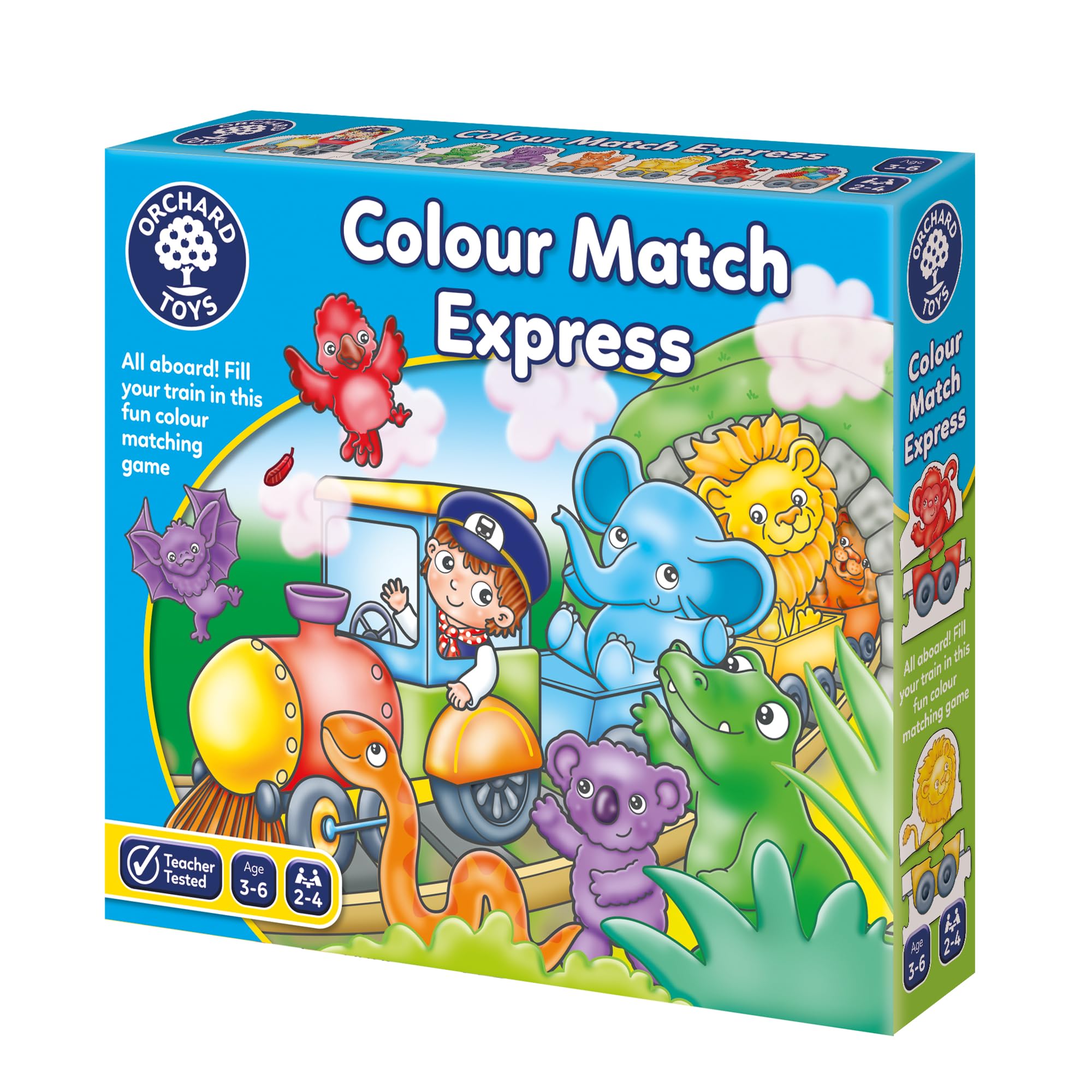 Orchard Toys Colour Match Express Colour Matching Game | Ages 3-6 | Multicolor