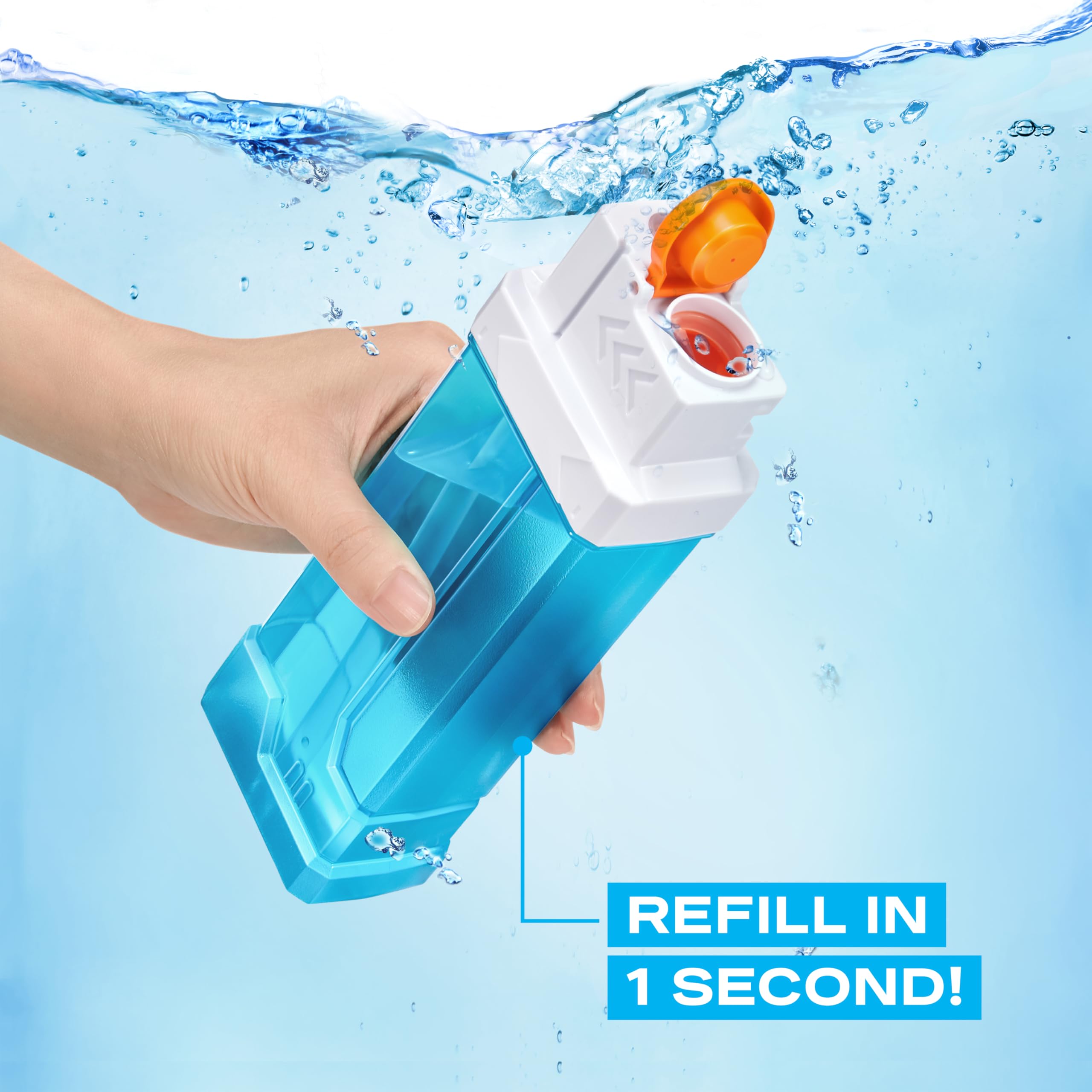 XSHOT Water Turbo Stream Motor Soaker by ZURU - Motorized Blaster with 30FT Range | Fast-Fill 3