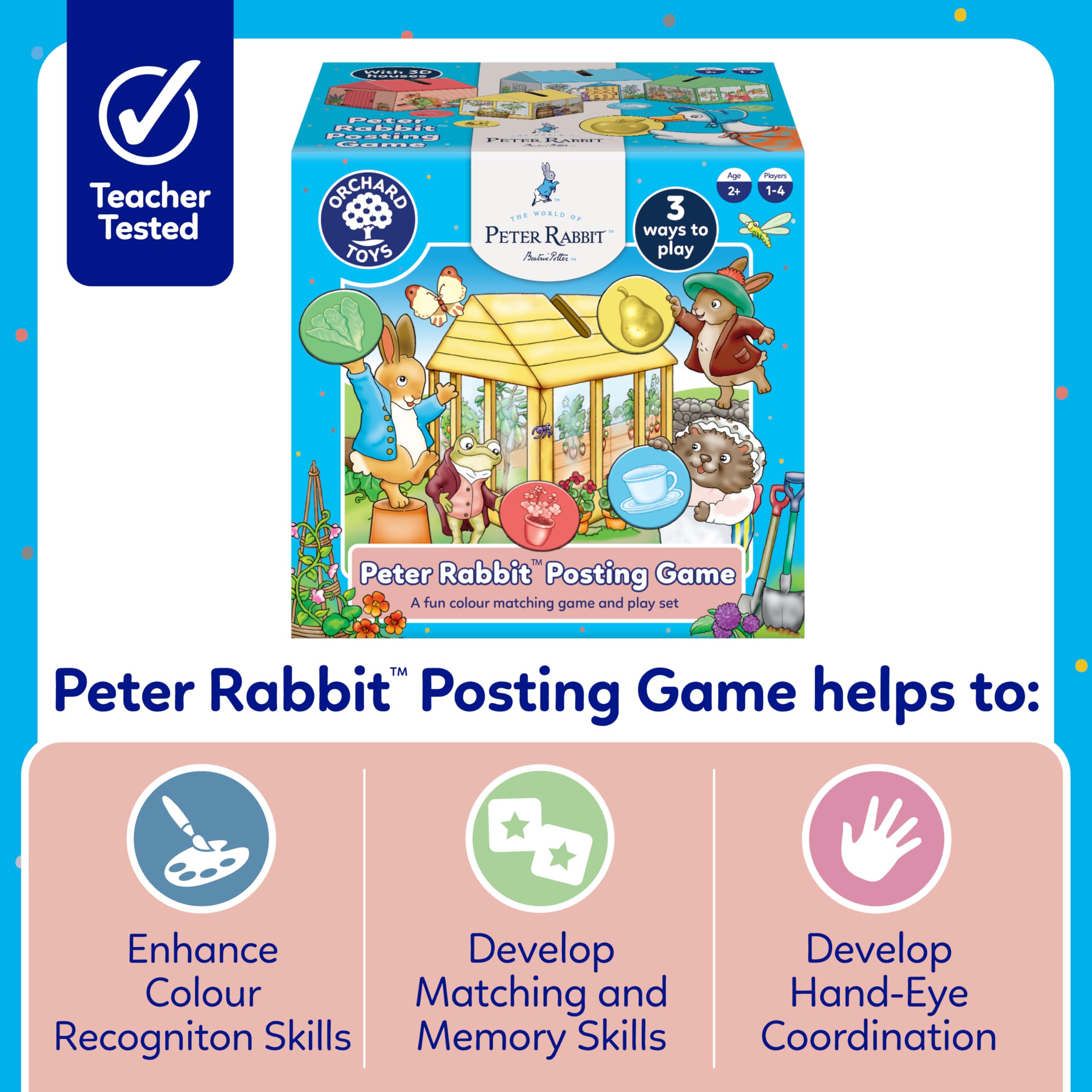 Orchard Toys Peter Rabbit™ Posting Game | Matching & Colour Game for Ages 2+ 6