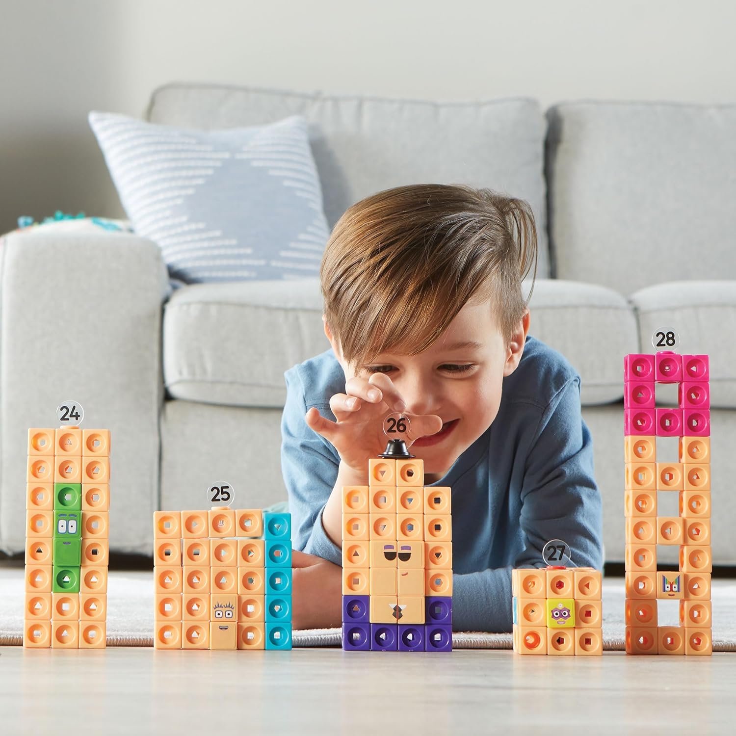 Learning Resources MathLink Cubes Numberblocks 21–30 Activity Set - Educational Building Toy for Ages 3-7 8