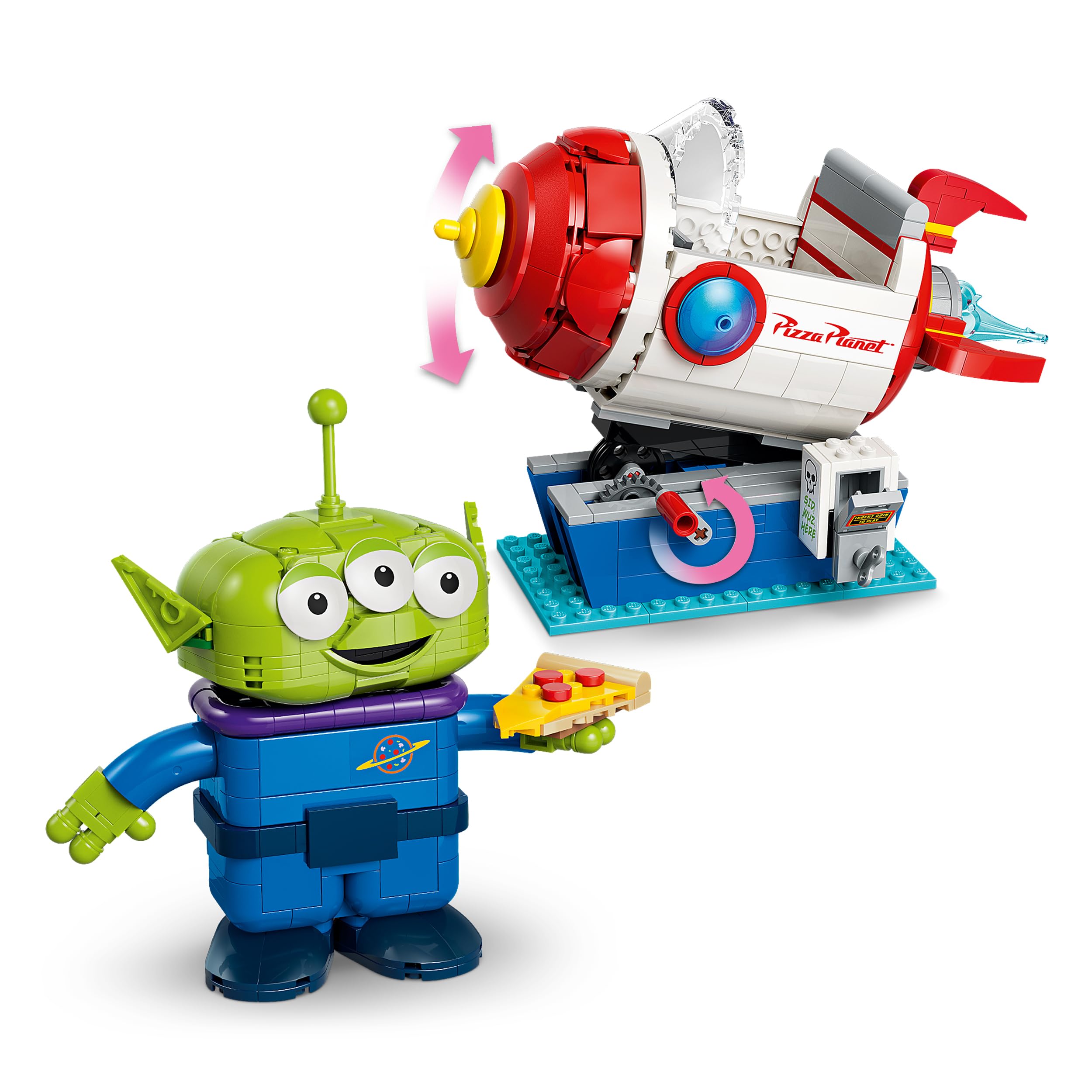LEGO Disney Pixar Toy Story Alien with Pizza Planet Rocket Ride Building Set 43307 for Ages 9+ 3