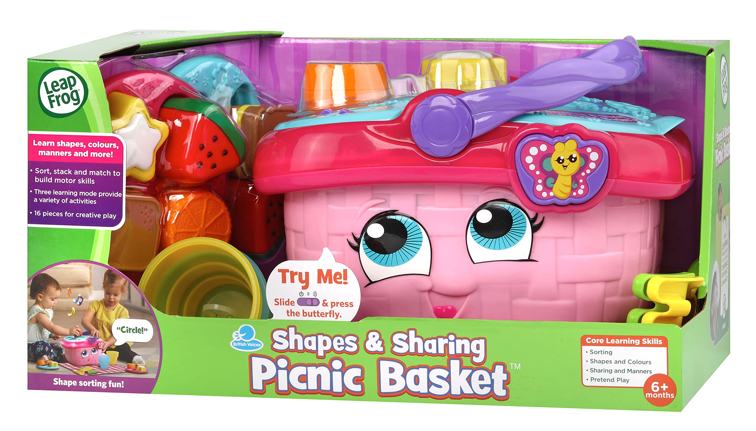 LeapFrog Formen &amp; Teilen Picknickkorb – Interaktives Lernspielzeug für Kinder im Alter von 6–36 Monaten 7