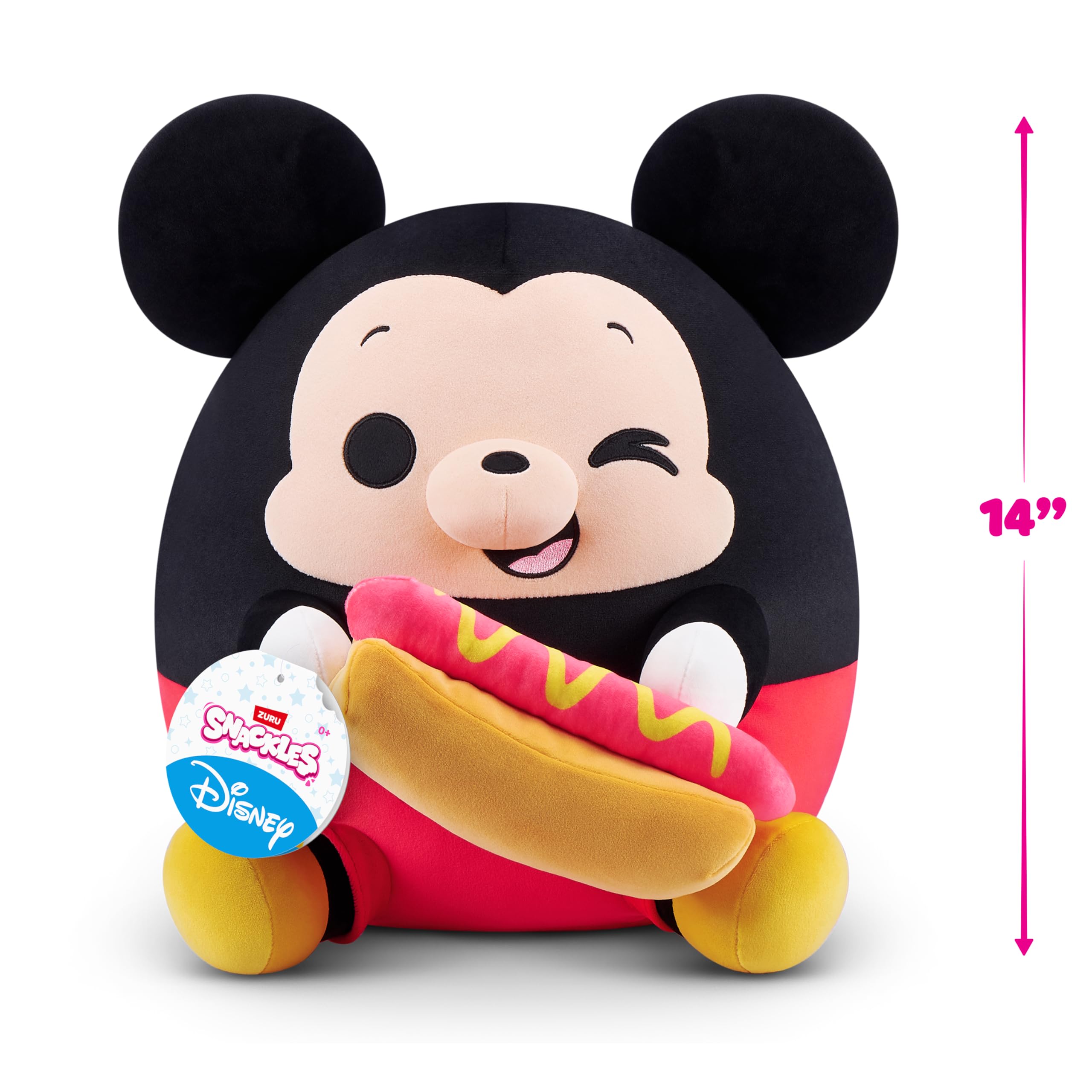 Snackles Disney 14-inch Plush - Mickey Snack Accessory by ZURU 5