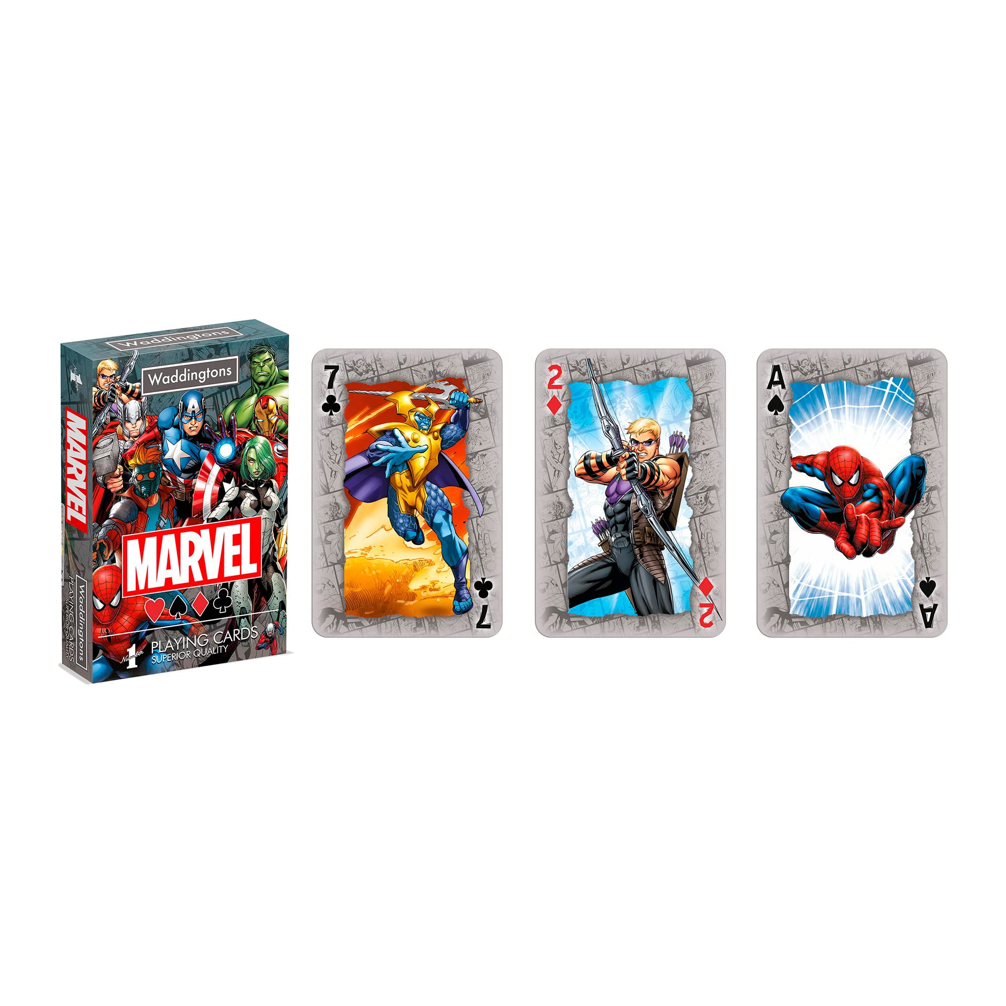 Waddingtons Number 1 Marvel Universe Playing Cards Deck | Plastic Material | Unisex Adult 3
