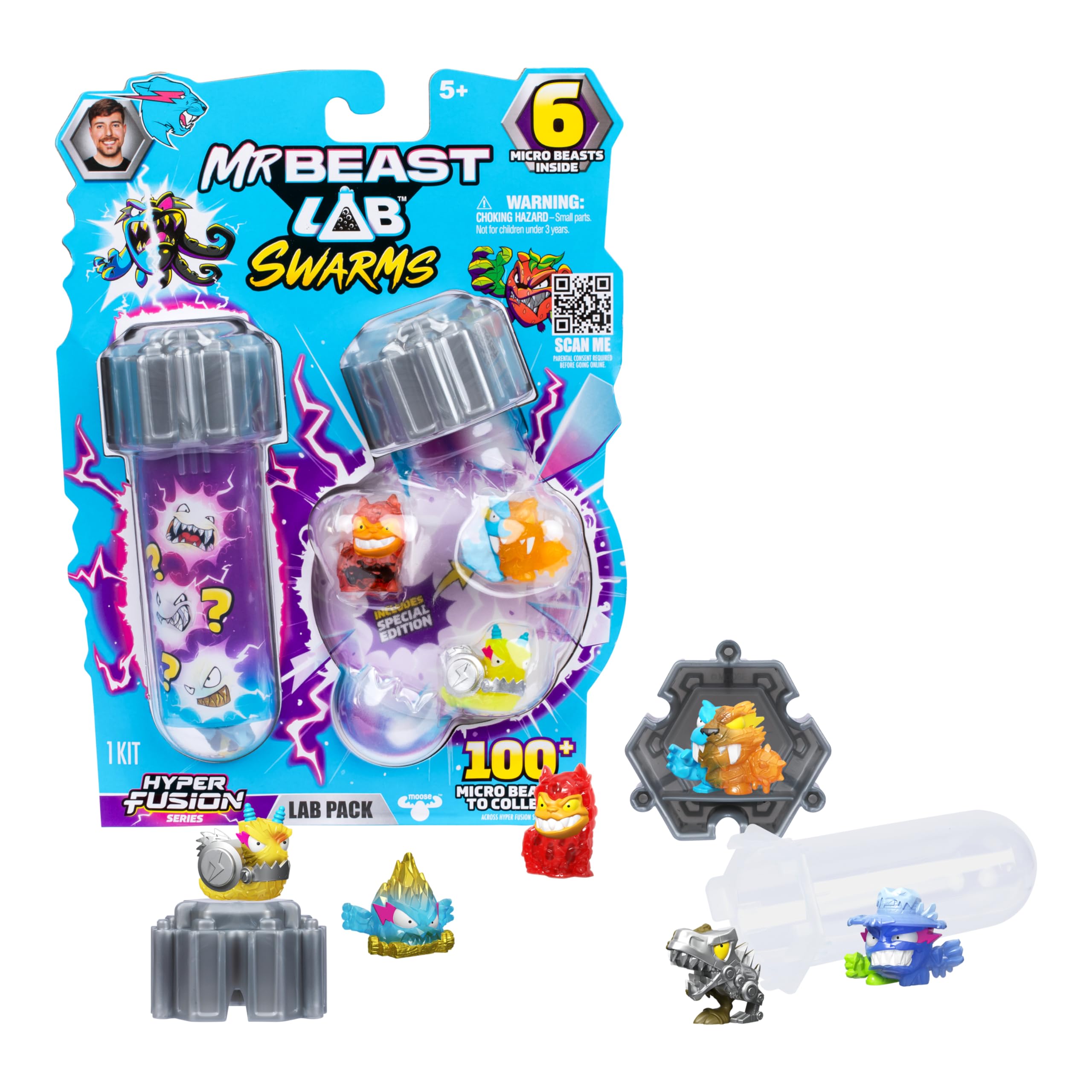 MRBEAST LAB Hyper Fusion Series Action Figures - Collect 100+ Unique 1-Inch Micro Beasts