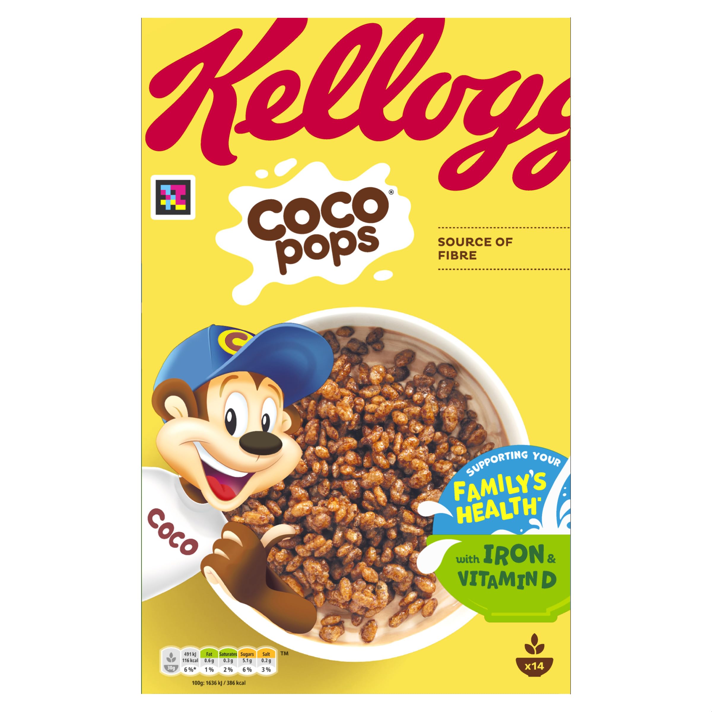 Kellogg's Coco Pops Schokoladen-Frühstücksflocken 420 g 4