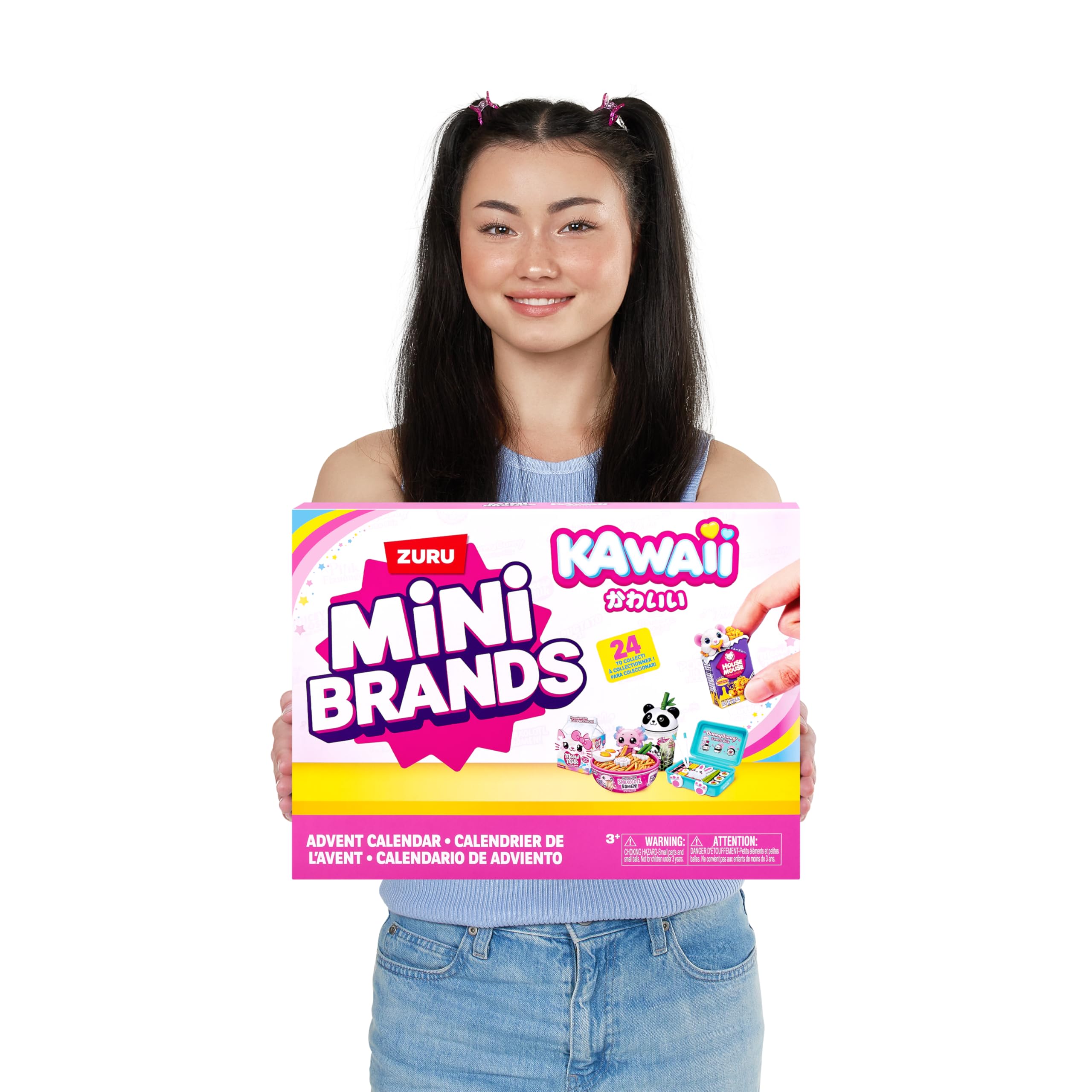 Mini Brands Kawaii Advent Calendar by ZURU - Collectible Seasonal Toy with 24 Mini Treasures 3