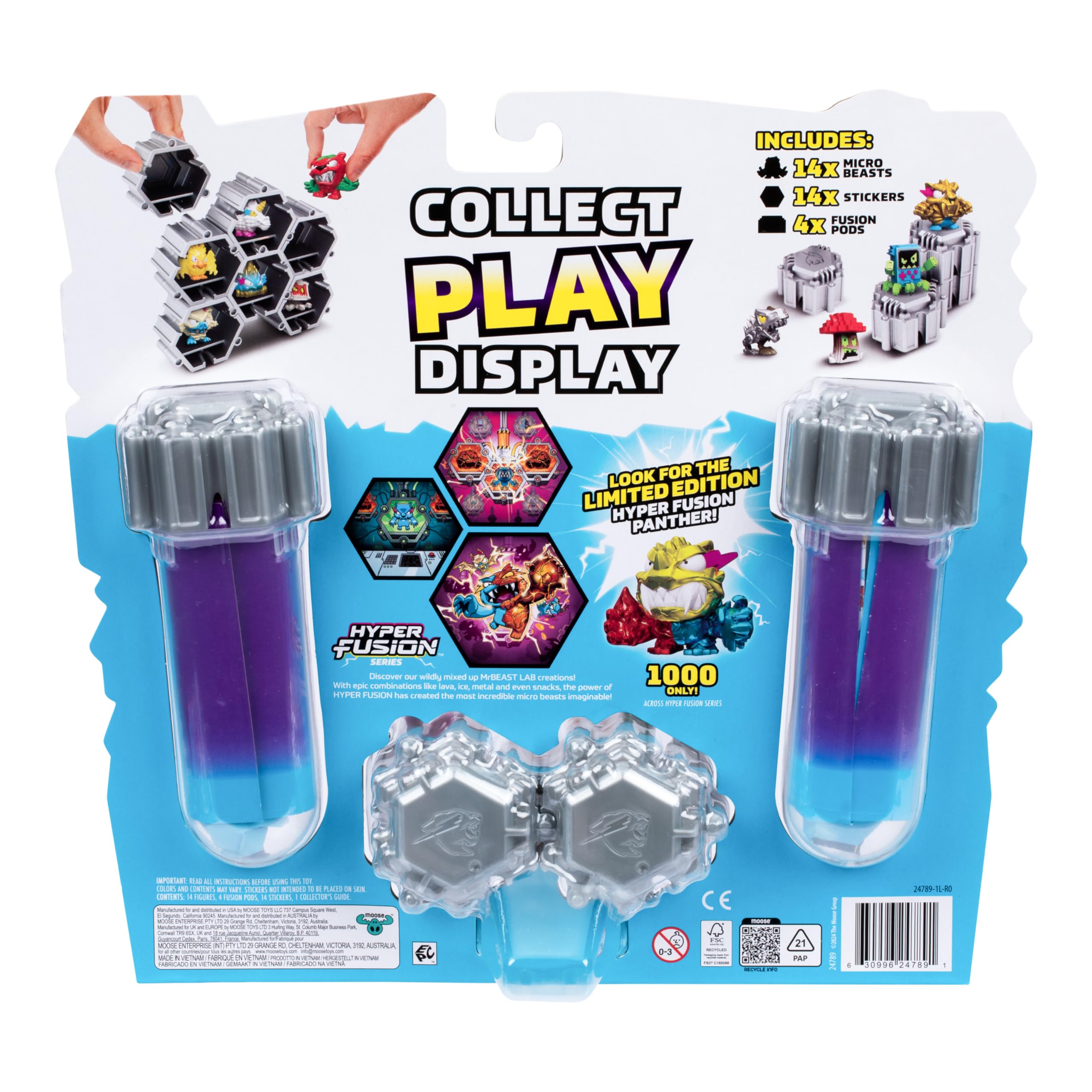 MRBEAST LAB Hyper Fusion Series Mega Lab Pack Action Figures | 14 Figures, 1-inch 4