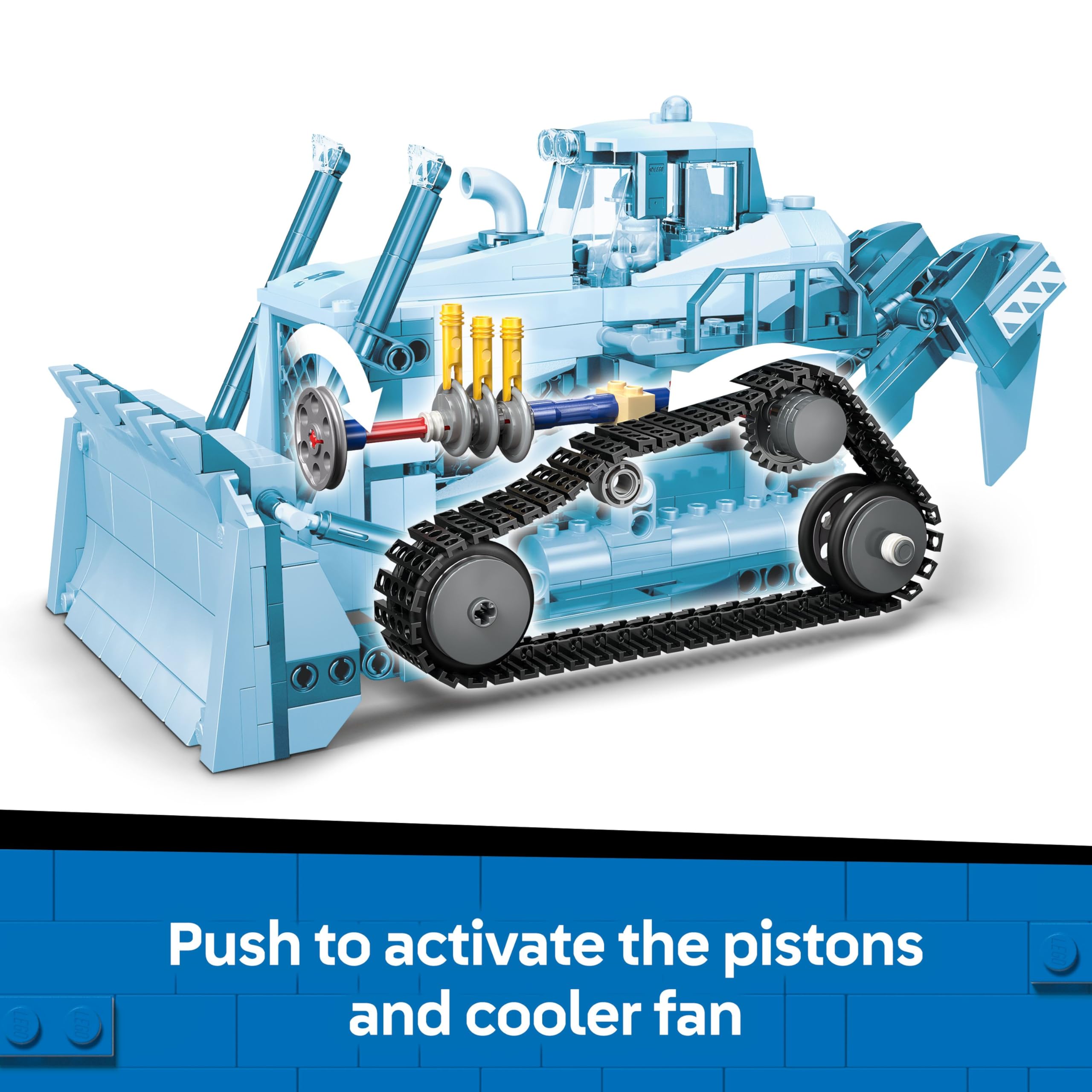 LEGO CITY Yellow Bulldozer 60466 Building Set | Ages 8+ | Includes 3 Minifigures 5