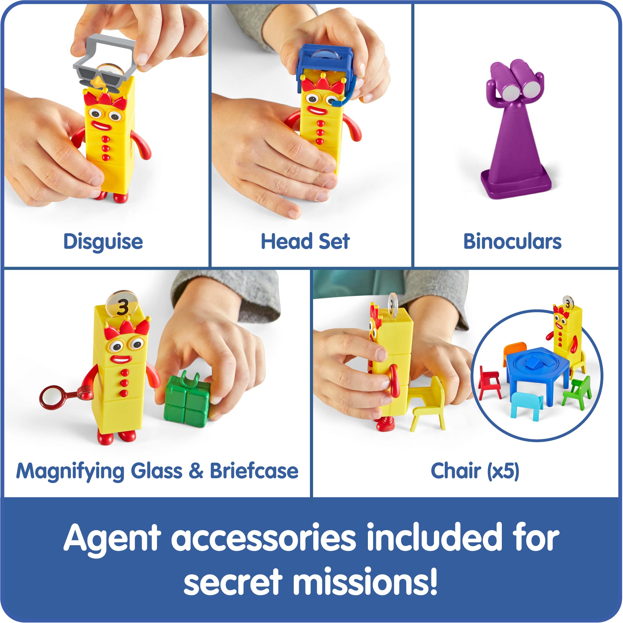 Learning Resources Numberblocks Step Squad Mission Headquarters Deluxe Playset | Ages 3+ | Includes Numberblock Three 3
