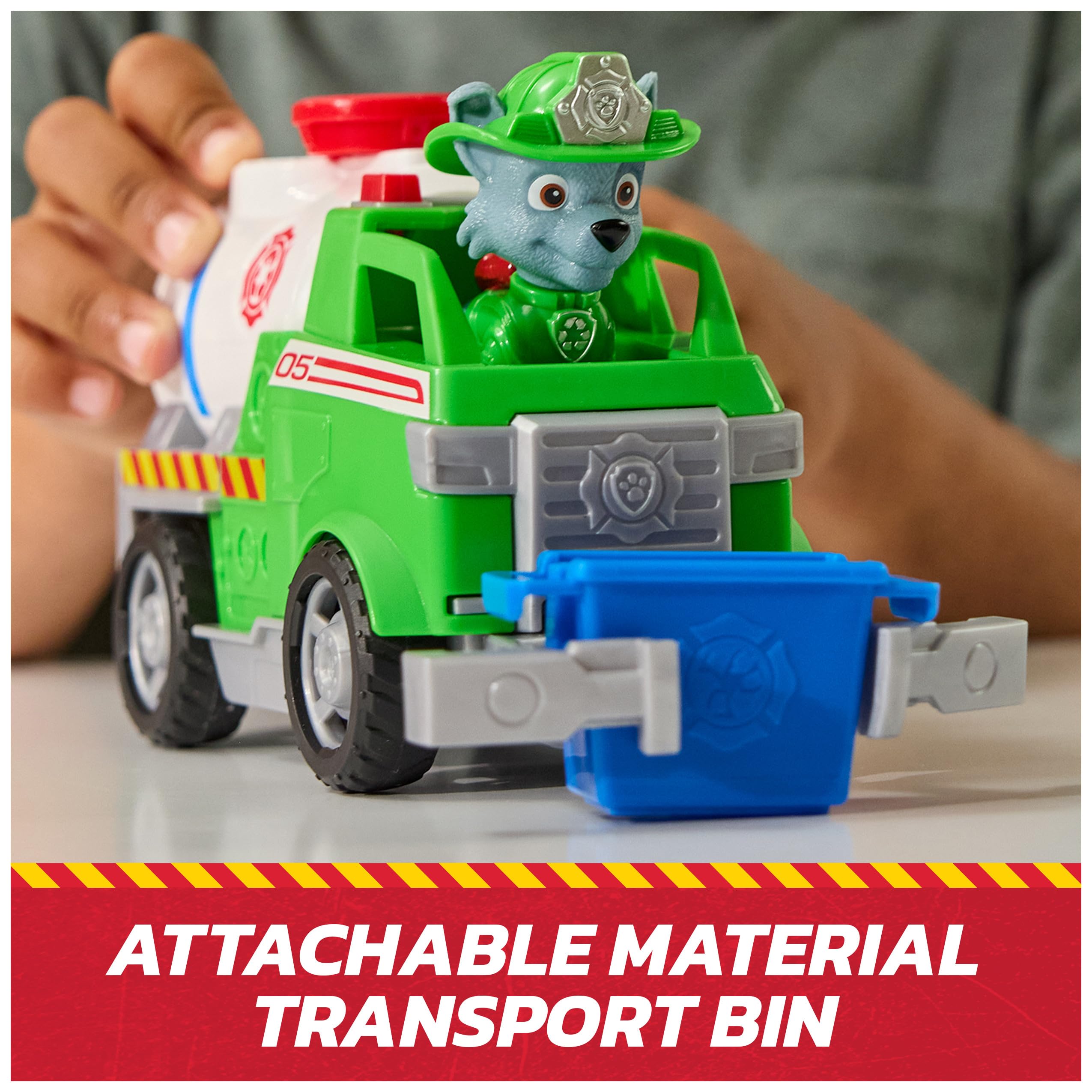 Paw Patrol Rocky Rescue Fire Tanker - 20.3 cm Vehicle with 5 cm Rocky Figure | Ages 3-9 8