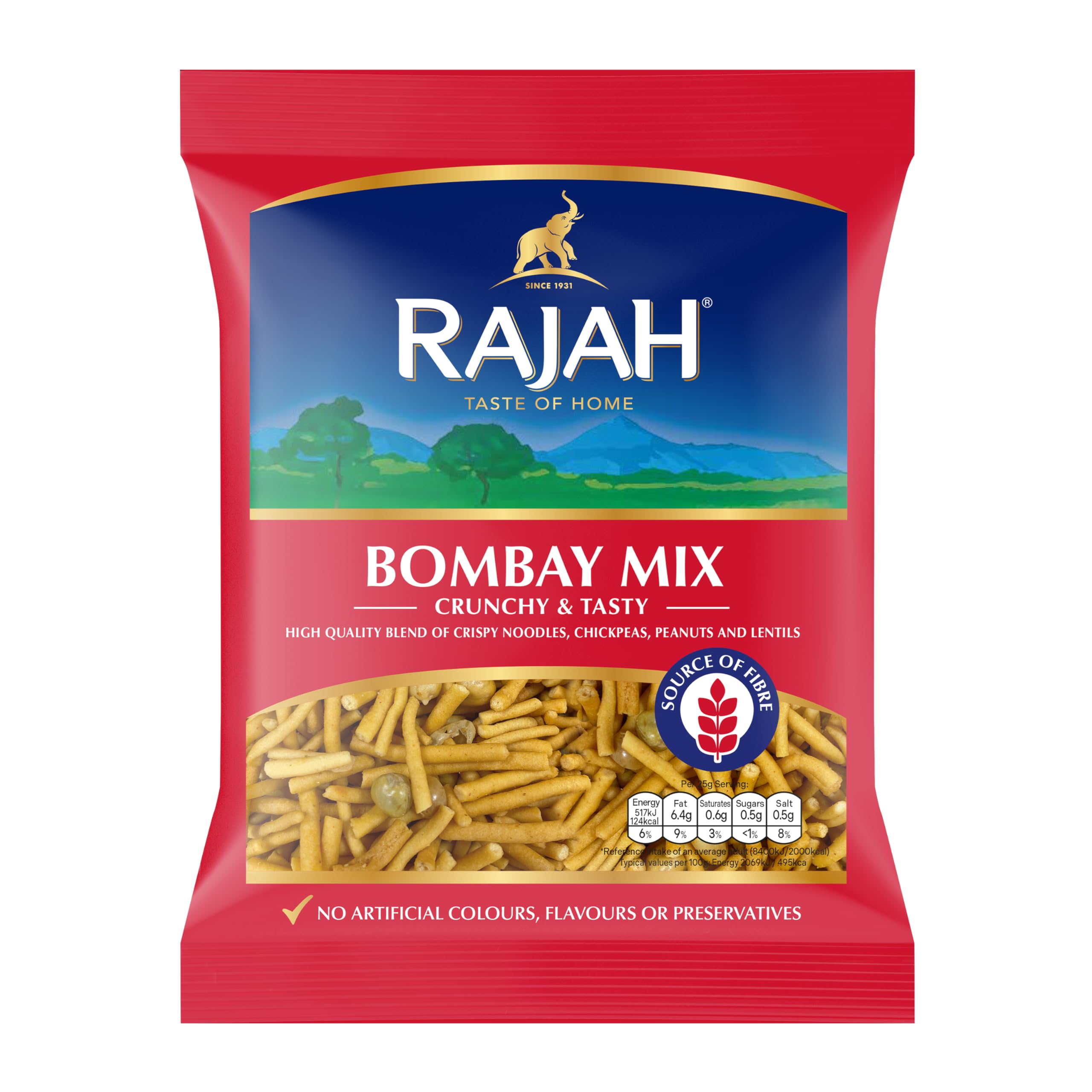 RAJAH TASTE OF HOME Bombay Mix - 200g Pack | Authentic Spicy Snack Mix
