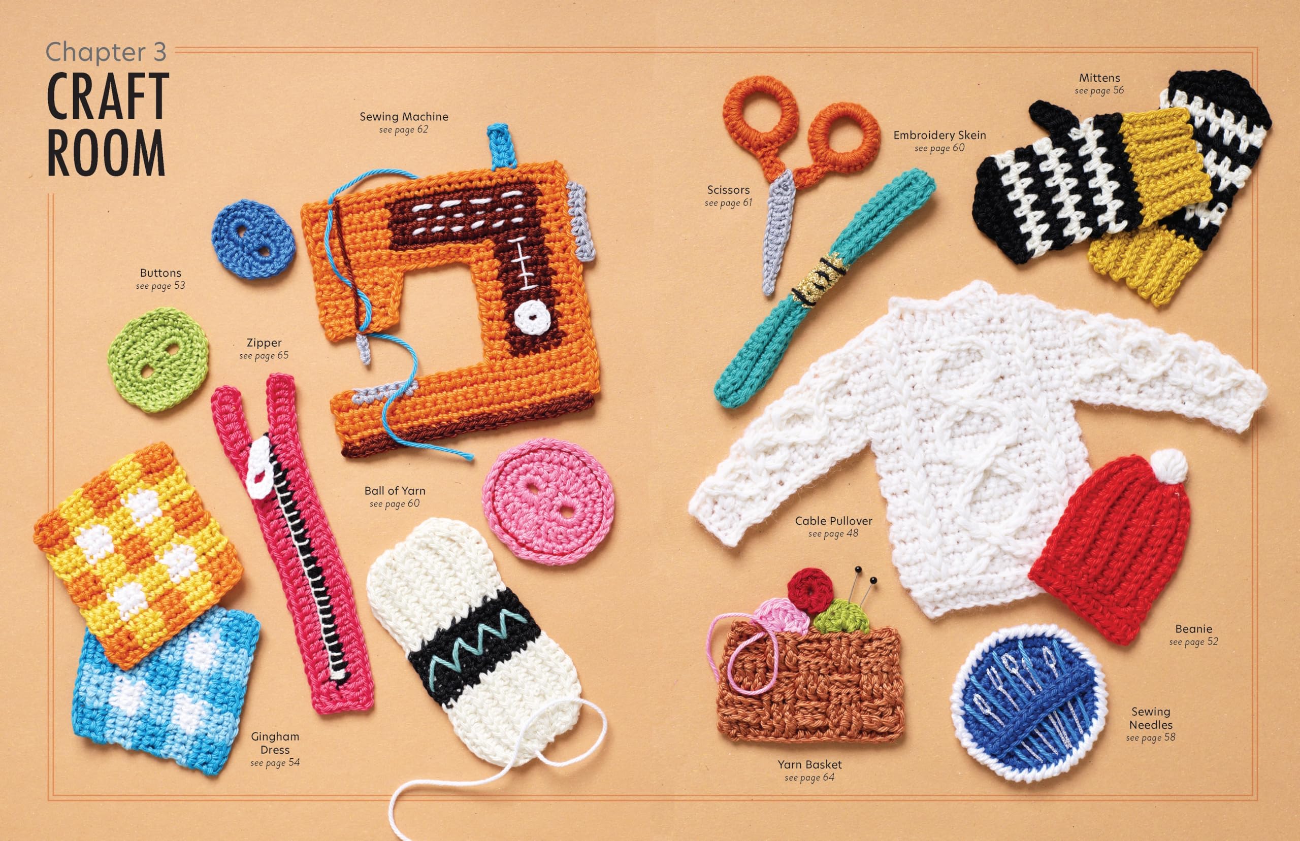 David & Charles Cozy Crochet Motifs: 75 Playful Motifs with Modern Retro Style | Paperback 7