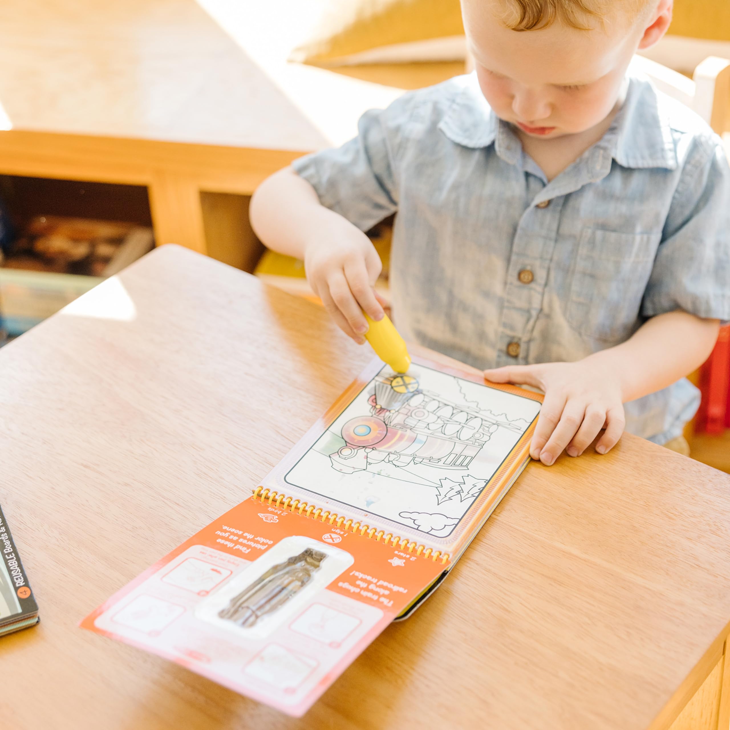 Melissa & Doug Water WOW! Vehicles - Reusable Magic Painting Book for Ages 3+ 7