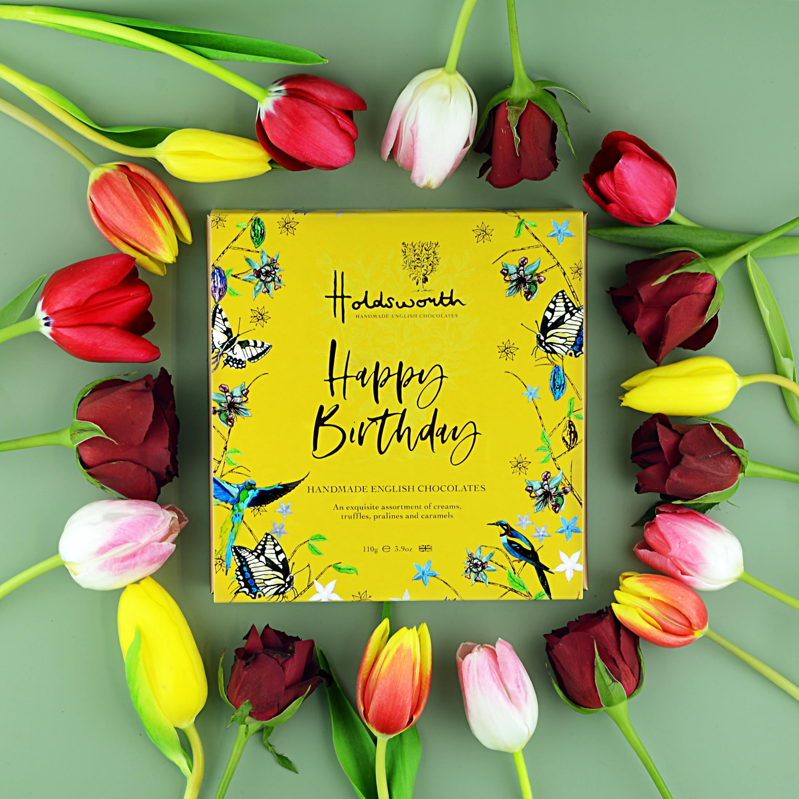 Holdsworth Handmade English Chocolates Happy Birthday Gift Box - 9 Truffles, 110g 7