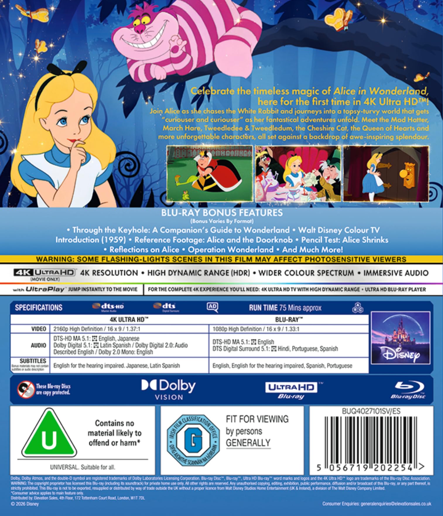 Disney's Alice In Wonderland [4K UHD Blu-ray] 5