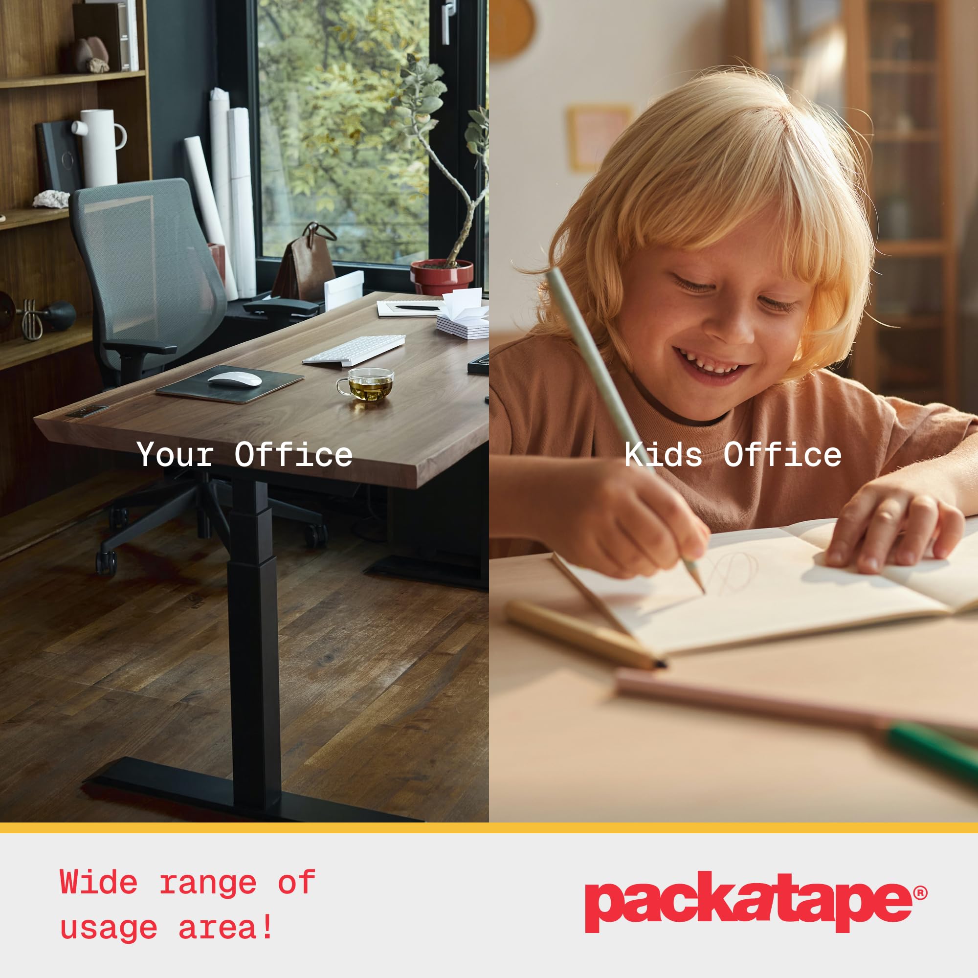Packatape Cellotape - 9 Clear Transparent Rolls (18mm x 33m) with Dispenser 6