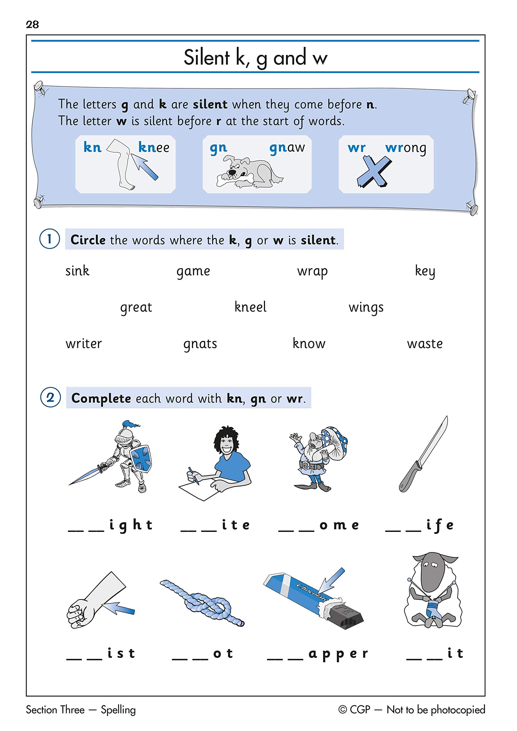 CGP KS1 English Targeted Question Book - Grammar, Punctuation & Spelling for Year 2 | Paperback | 64 Pages 5