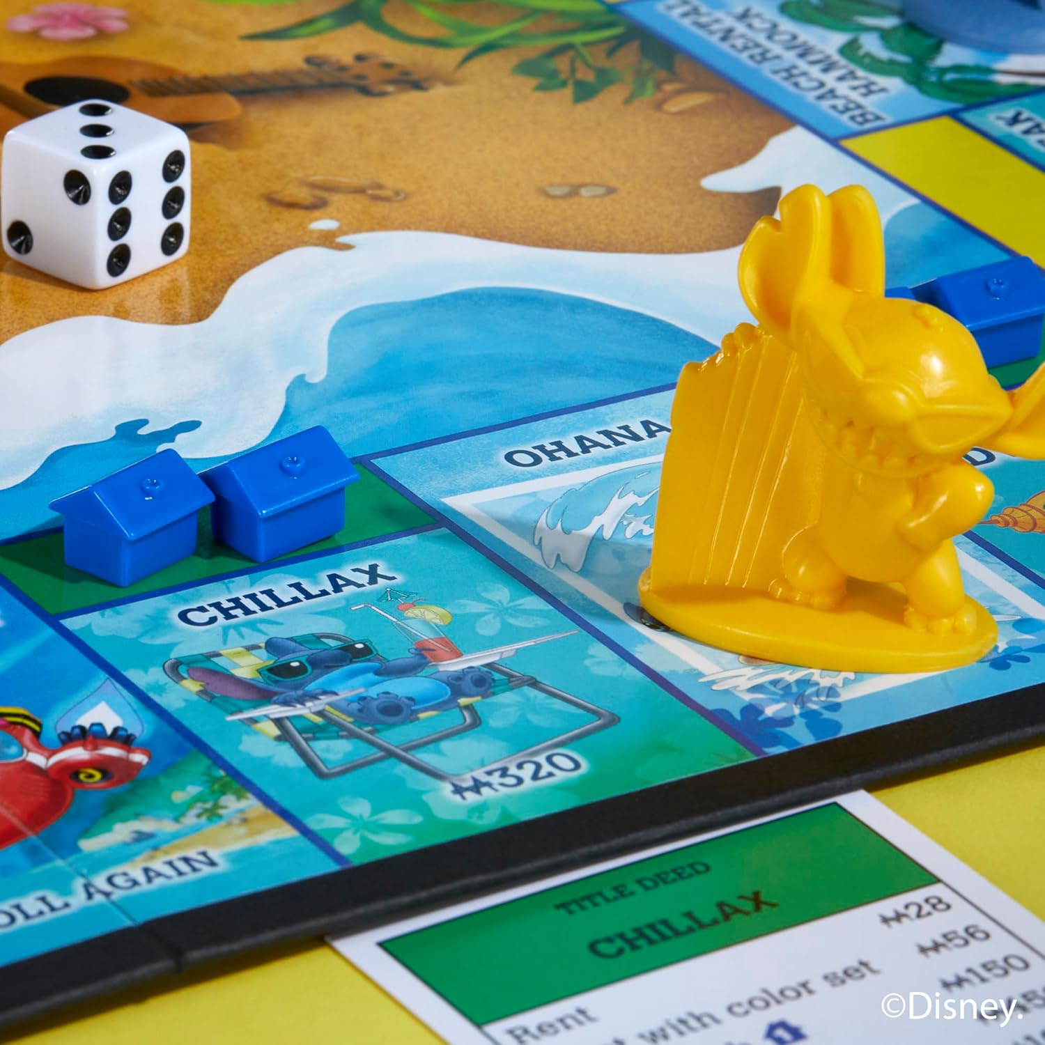 Monopoly Disney Stitch Edition Brettspiel – Englische Version 6