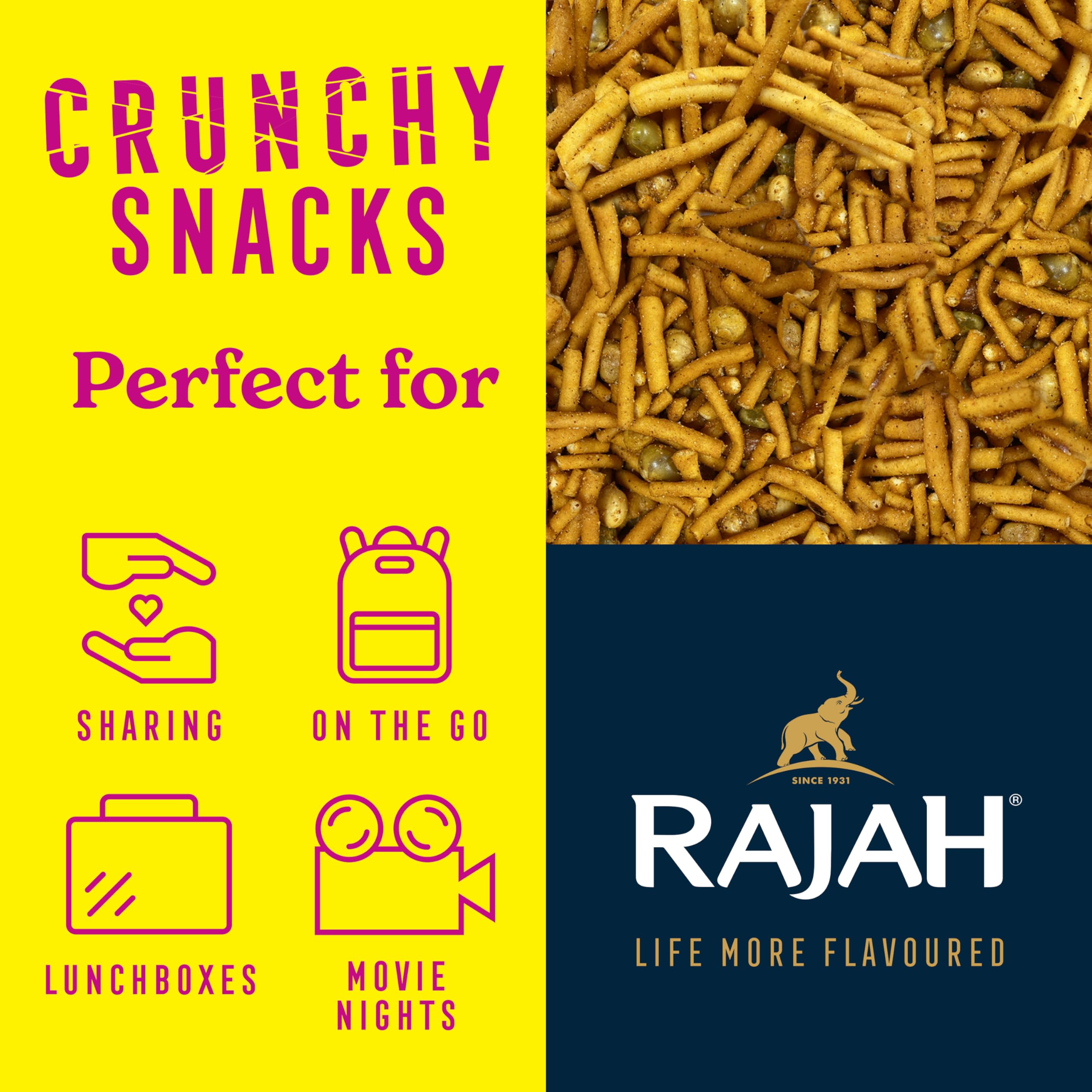 Rajah Balti Mix - Authentic Spicy & Crunchy Snack Mix | 200g 2