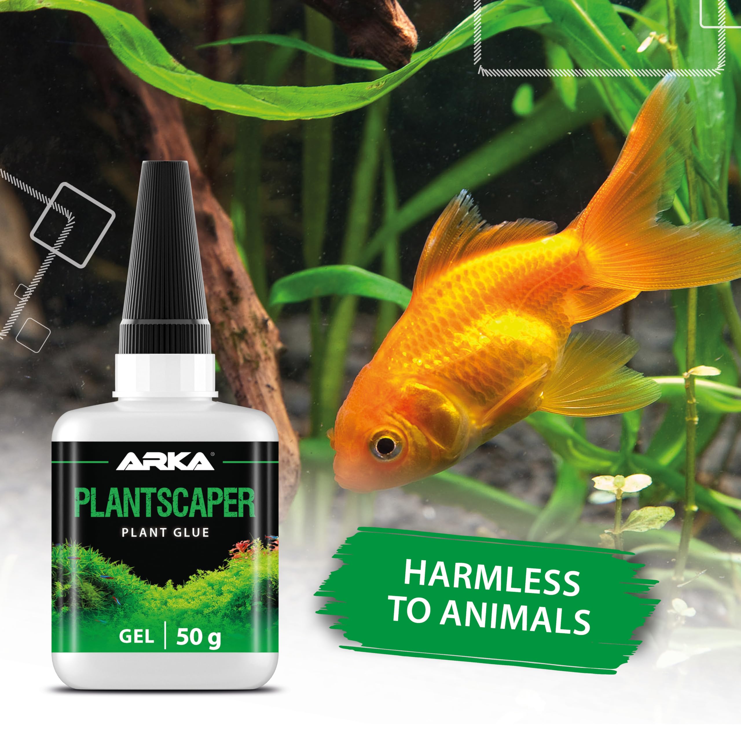 ARKA Plantscaper - Thick Gel Aquarium Plant Glue | 50g Instant Underwater Bonding 6