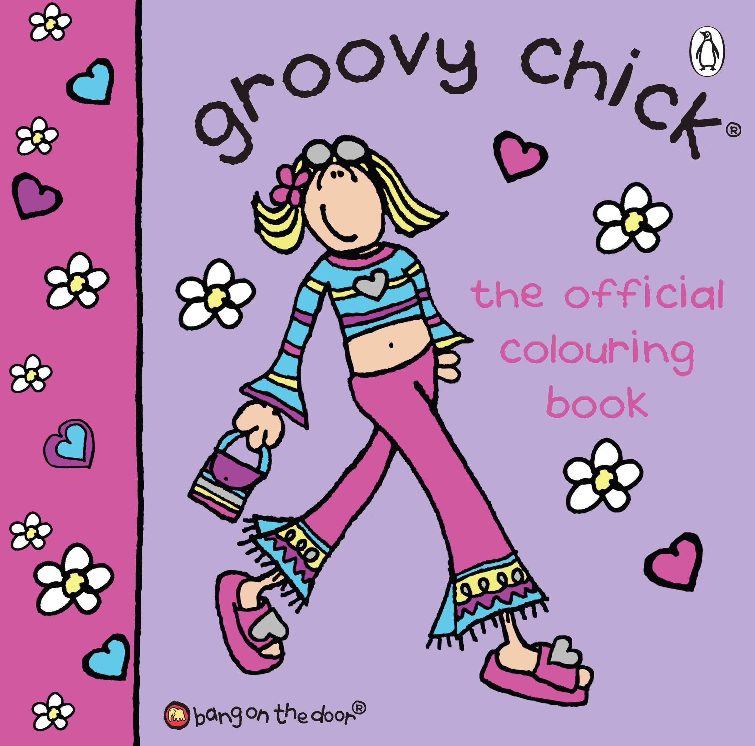Groovy Chick Coloring Book - Nostalgic 90s Activity | Paperback | 100 Pages