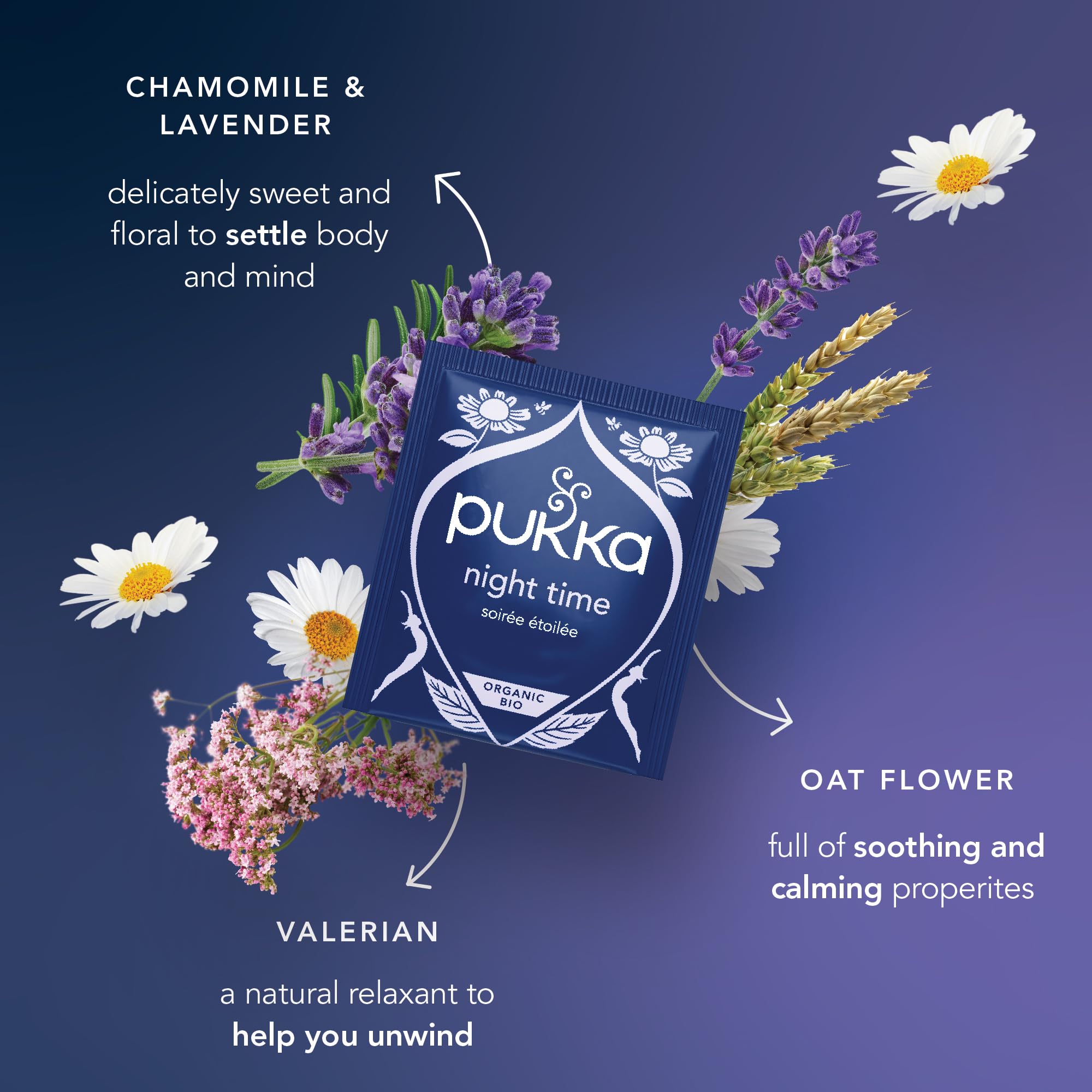 Pukka Herbs Night Time Organic Herbal Sleep Tea - 80 Count (4 Packs of 20) | Caffeine-Free 4