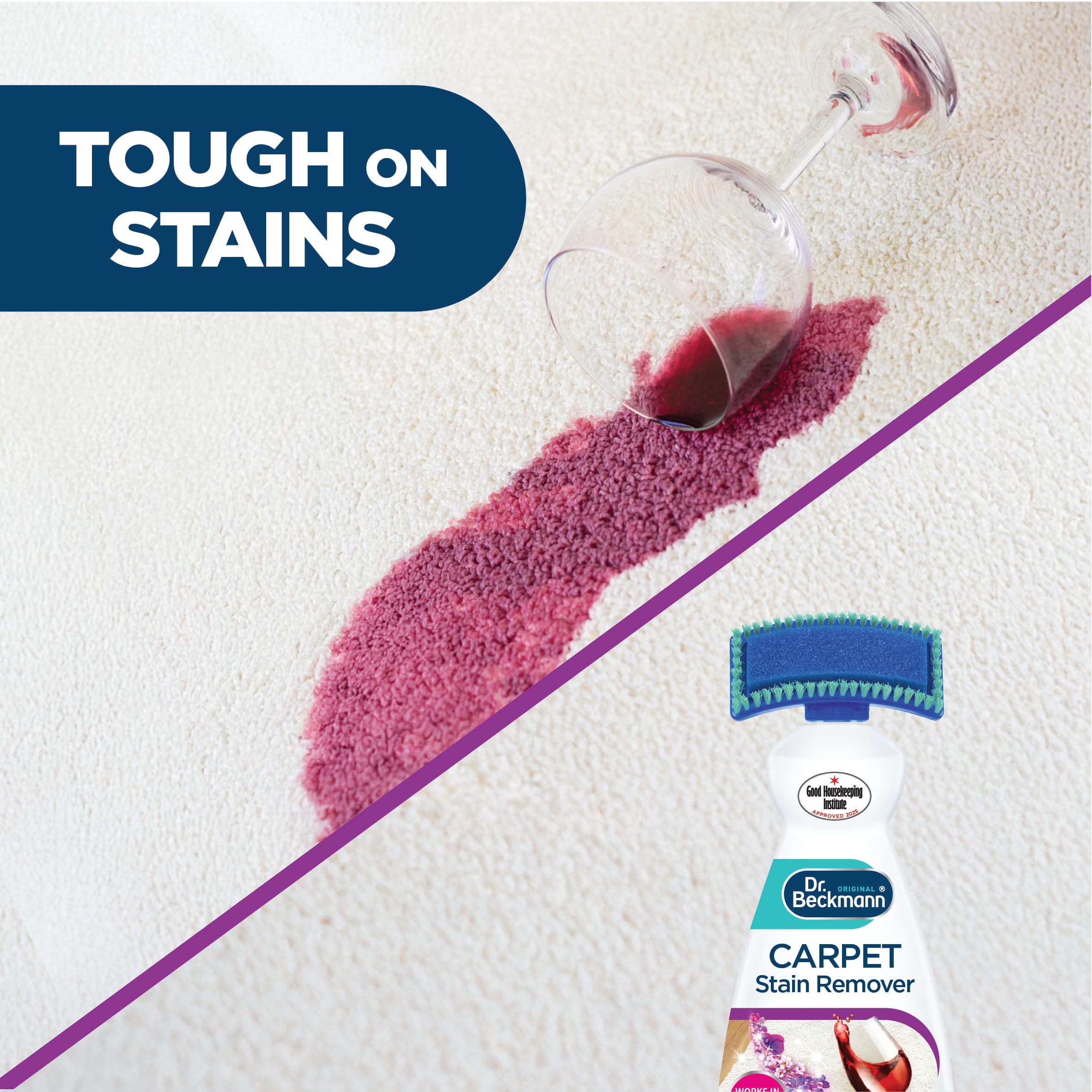 Dr. Beckmann Carpet Stain Remover - Powerful Oxi-Based Formula | 650 ml | Violet Blossom Scent 5