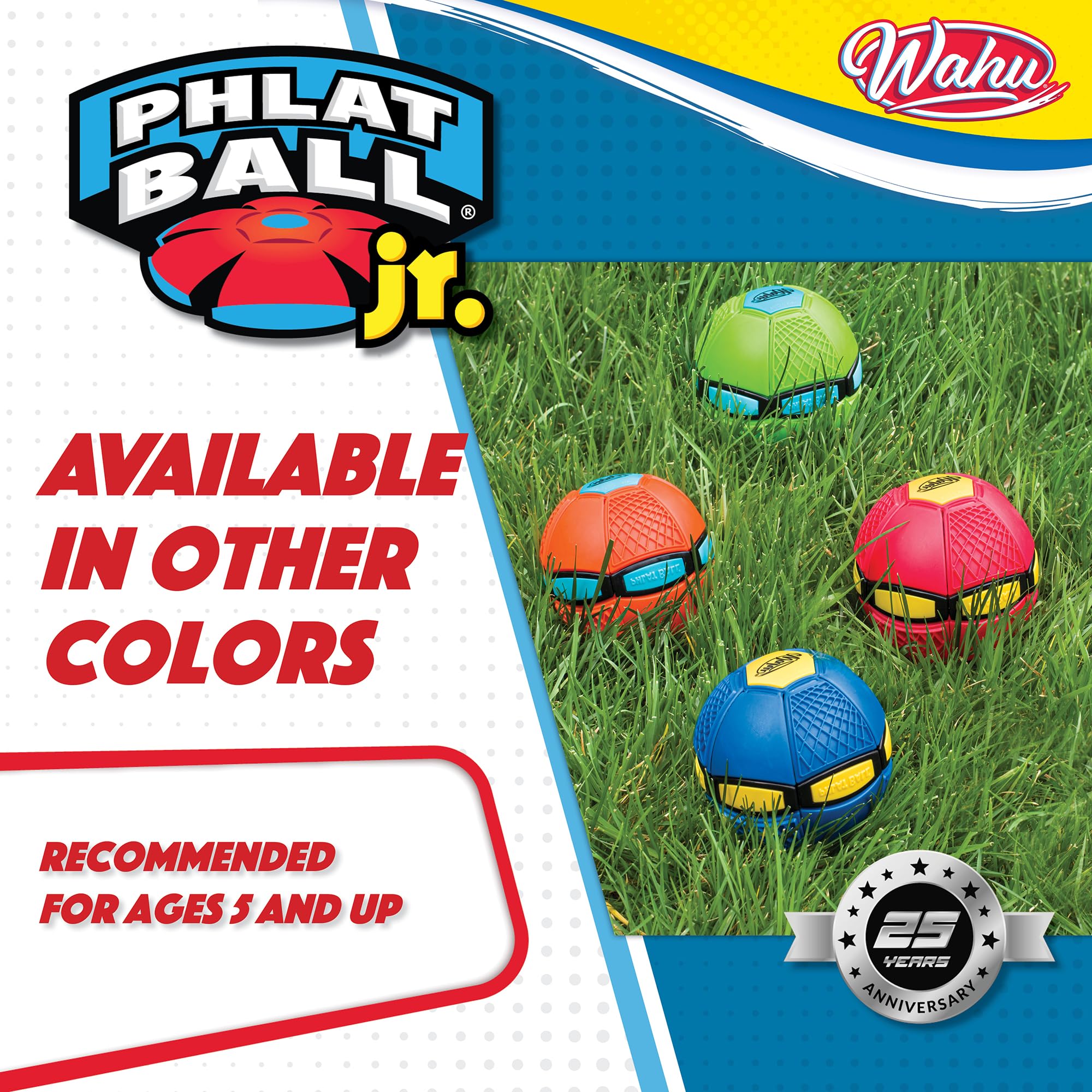 Goliath Phlat Ball Junior Transforming Toy Disc to Ball | Blue | Ages 6+ | Plastic 9