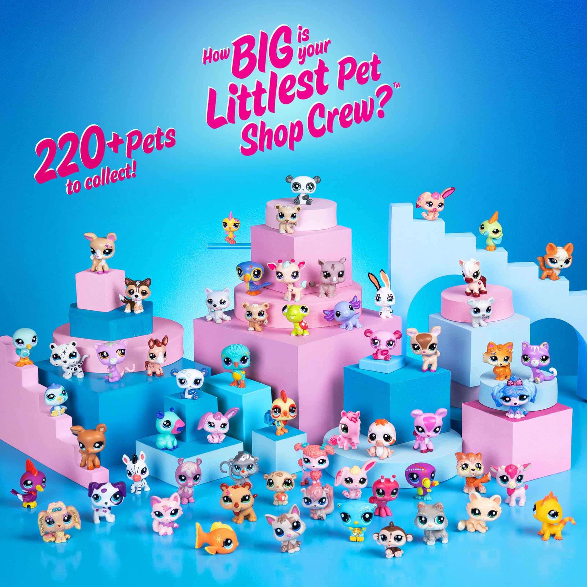 Littlest Pet Shop Grooming Spa Play Pack - 3 Mini Bobble Head Pets with Accessories & Virtual Code 8