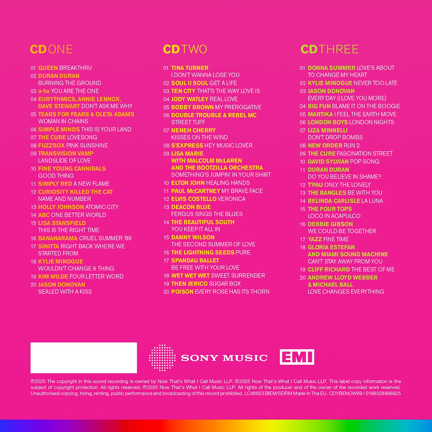 Now Twic - NOW Yearbook Extra 1989 [3 CD Box Set]