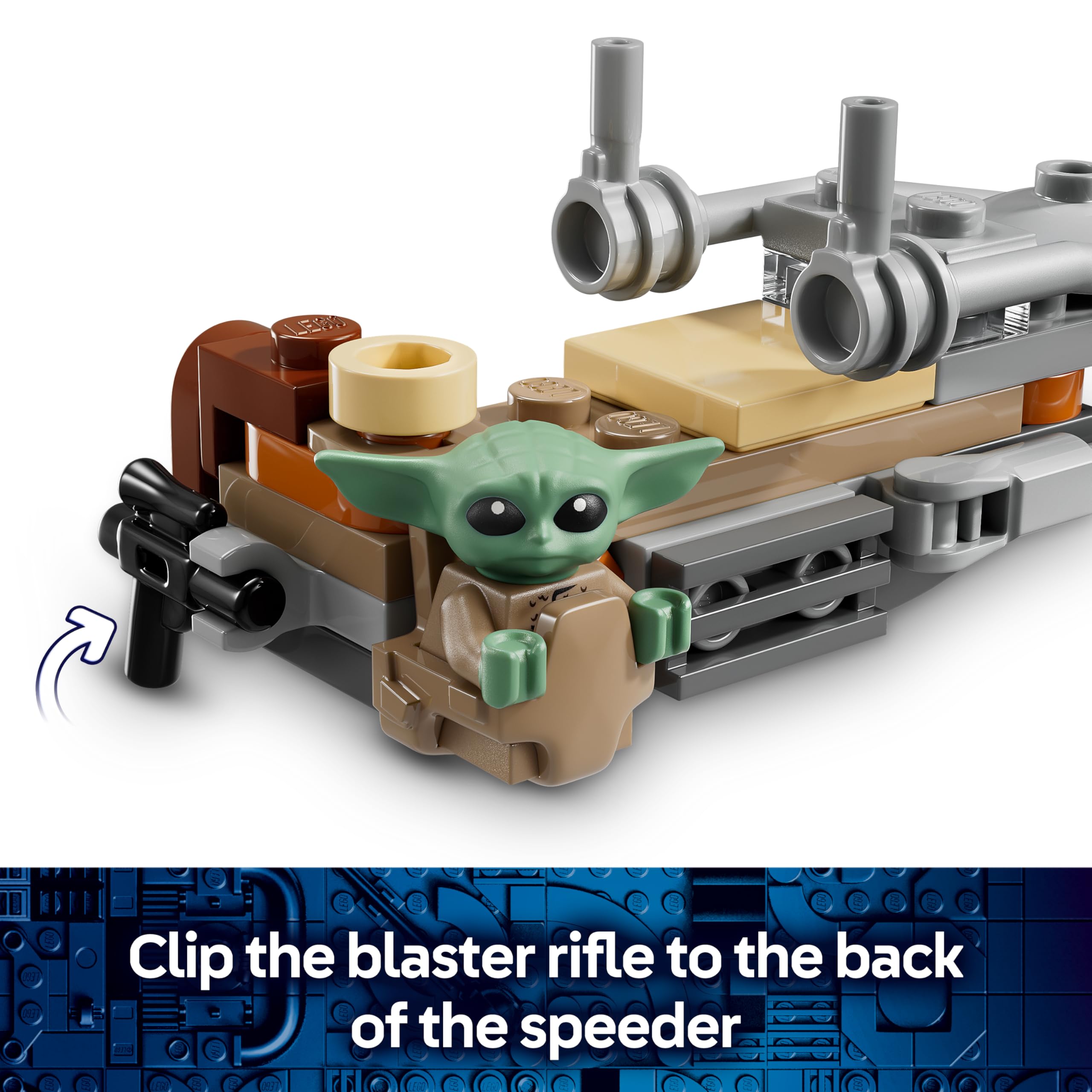 LEGO Star Wars 75436 The Mandalorian & Grogu's Speeder Bike Building Set | Ages 6+ 3