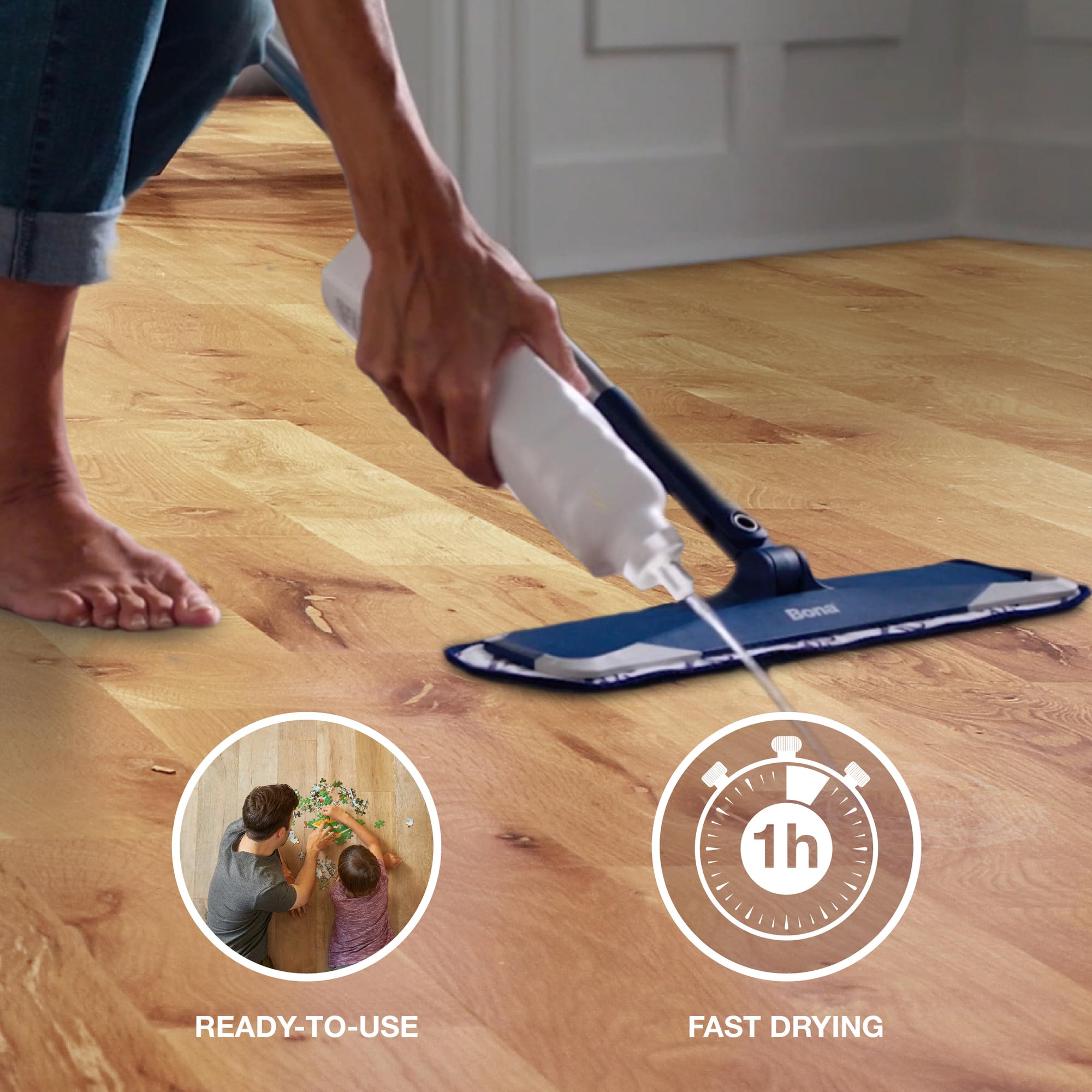 Bona Wood Floor Polish - Gloss Finish Maintenance Coating | 1 Litre 4
