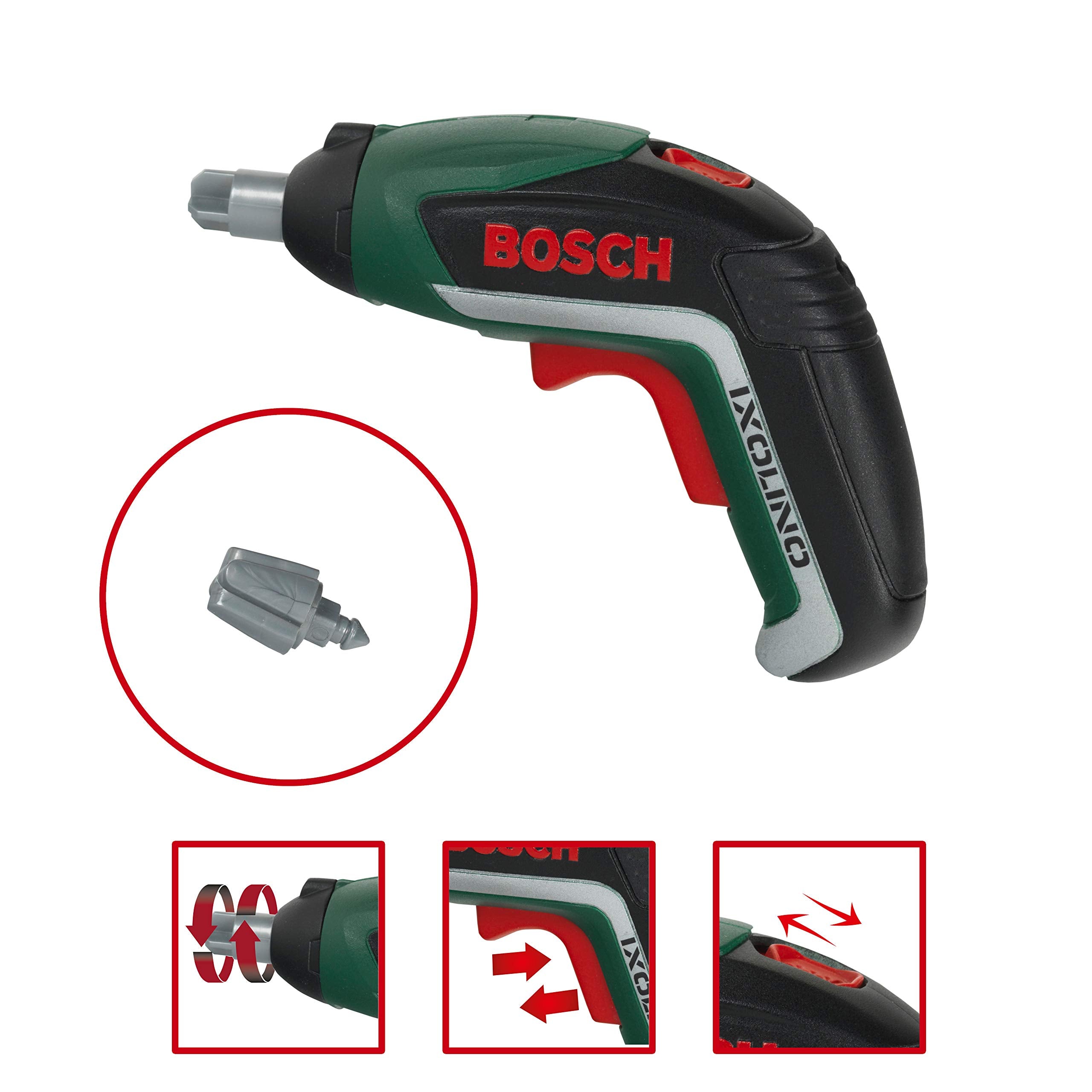 Theo Klein Bosch Ixolino II Cordless Screwdriver Toy - Realistic Sounds & Lights | Ages 3+ | Multi-Colored 2