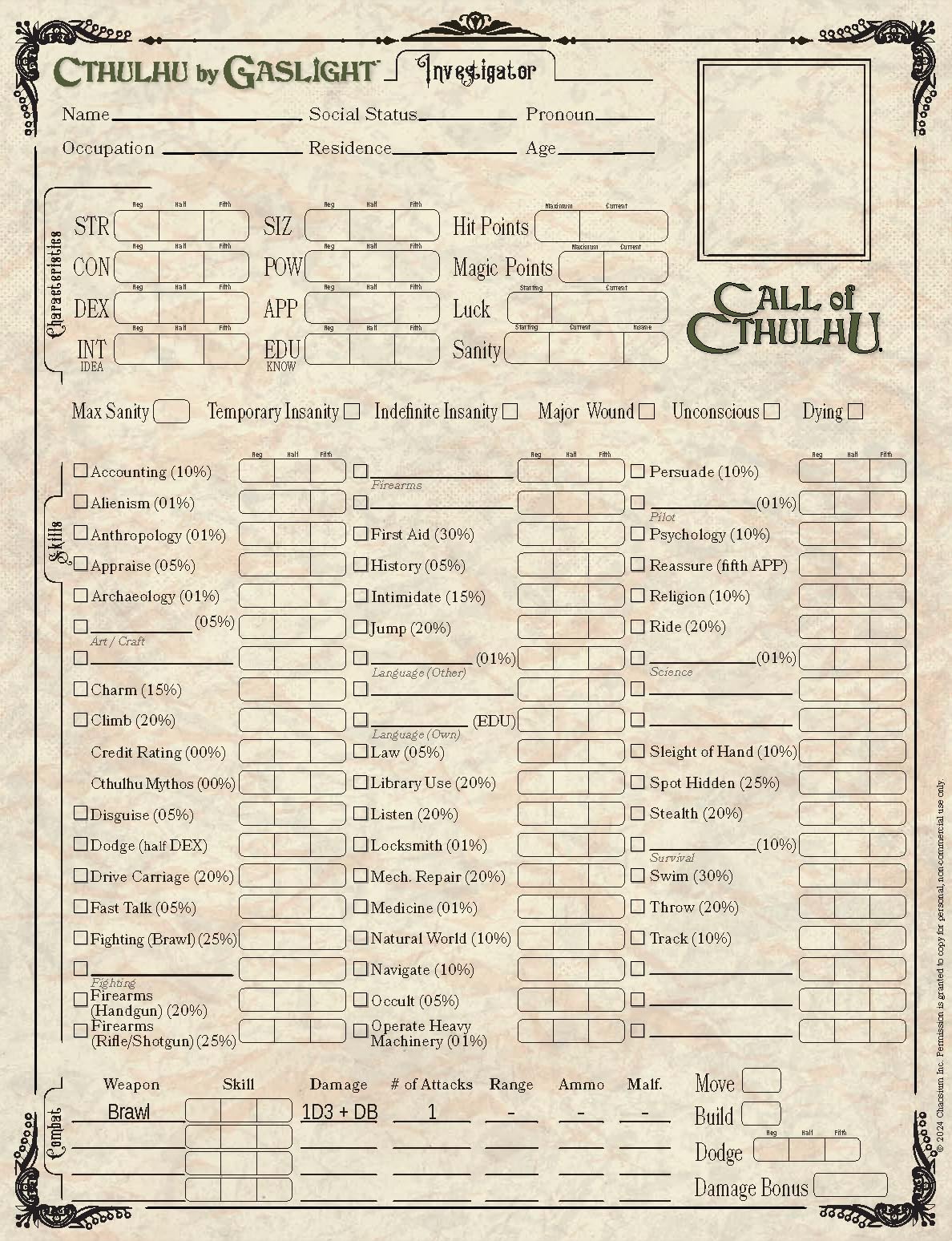 Chaosium Cthulhu by Gaslight: Keepers' Guide | Hardcover | English 7