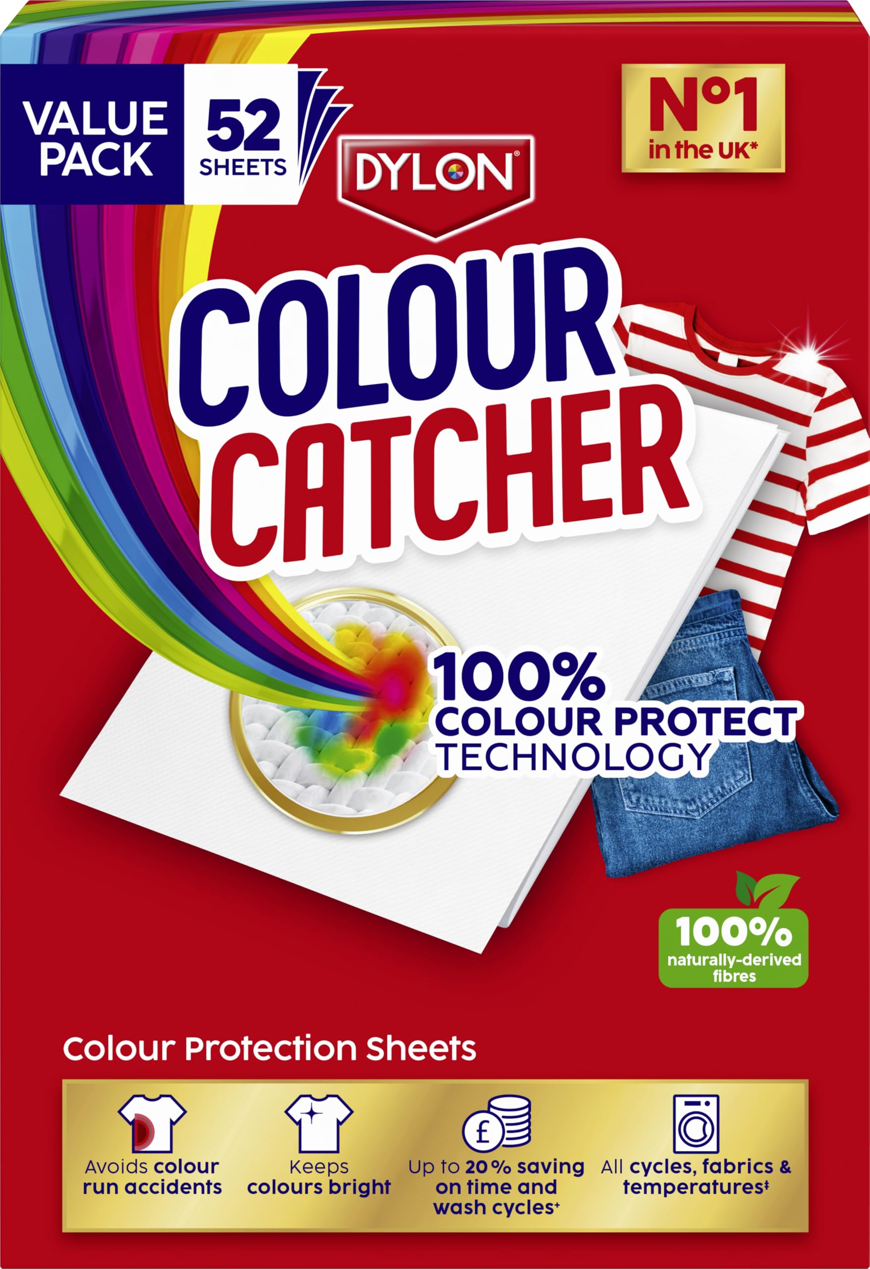 Colour Catcher Colour Protection Sheets - Prevents Colour Run | 52 Sheets