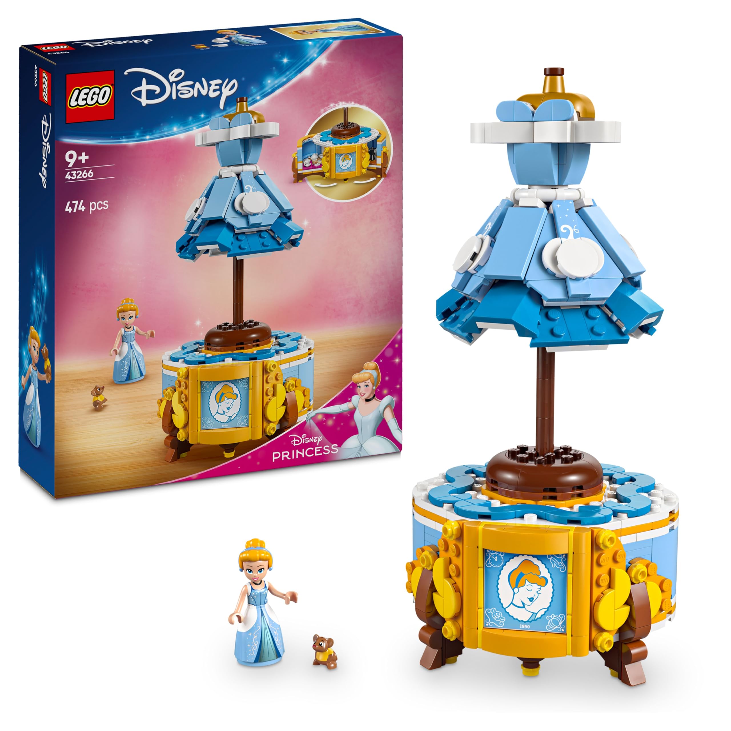 LEGO Disney Princess Cinderella's Dress 43266 Building Set | Ages 9+ | Multicolor 1