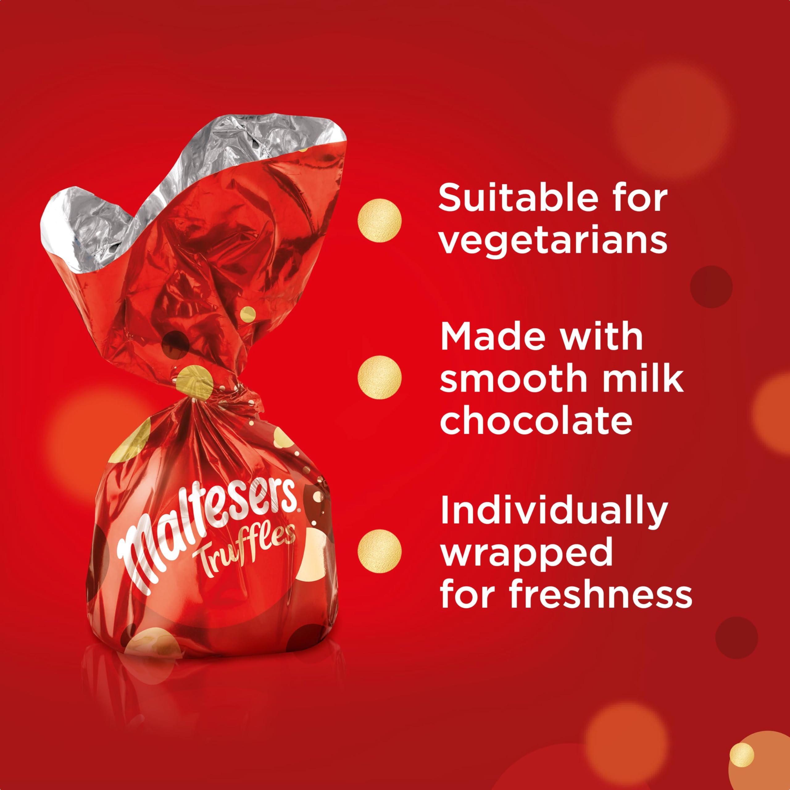 Maltesers Chocolate Truffles Gift Box - Milk Chocolate with Honeycomb | 455g 7