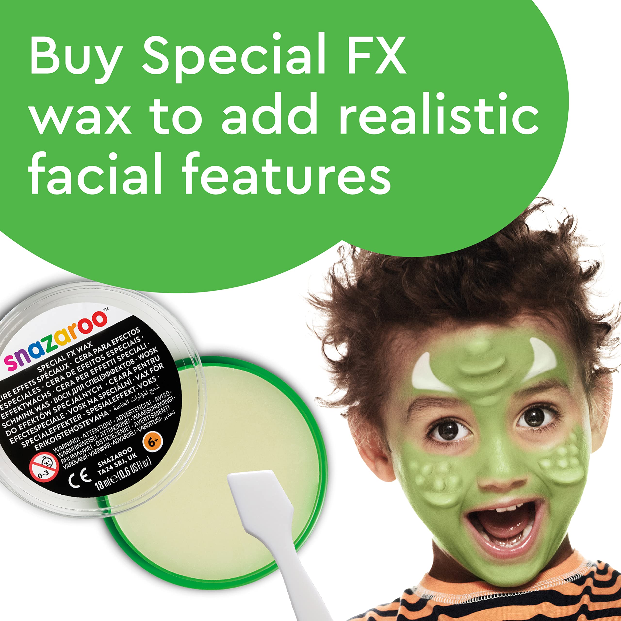 Snazaroo Animal World Face Painting Palette Kit - 8 Colours, Washable, Non-Toxic | Kids & Adults 8